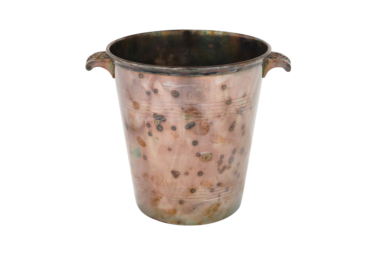 Argit, France An Art Deco silver plated ice bucket, Argit, Paris An Art Deco silver plated ice bucke: Argit, France An Art Deco silver plated ice bucket, Argit, Paris An Art Deco silver plated ice bucket 1930sEngine turned decoration, and handles decorated with grape vinesStamped 'ARGIT MADE IN FRANC