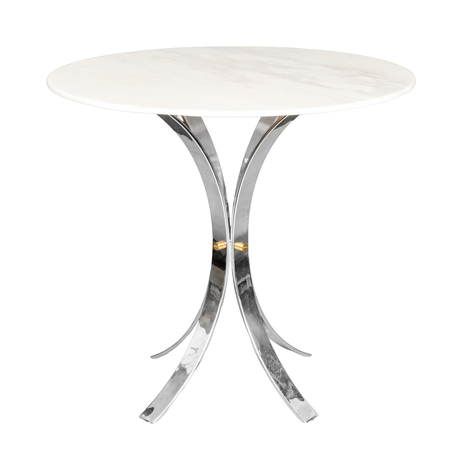 Jonathan Adler, American 'Electrum' Cafe Table: Jonathan Adler, American 'Electrum' Cafe Table ContemporaryFaux marble, chrome Jonathan Adler plaque to underside 79cm high x 81cm diameter