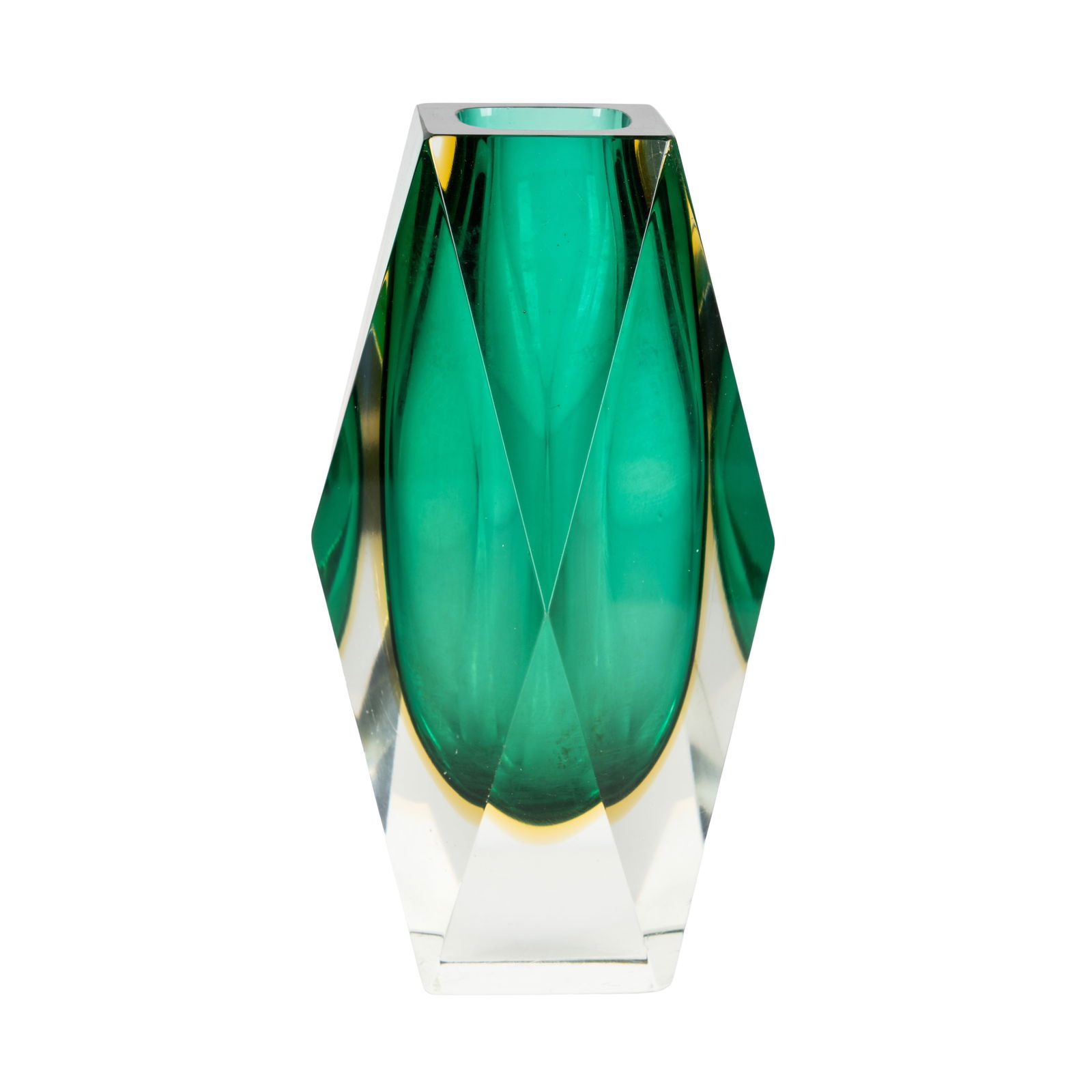 Seguso, Murano, Italy Sommerso vase: Seguso, Murano, Italy Sommerso vase 20th Century Glass17cm high