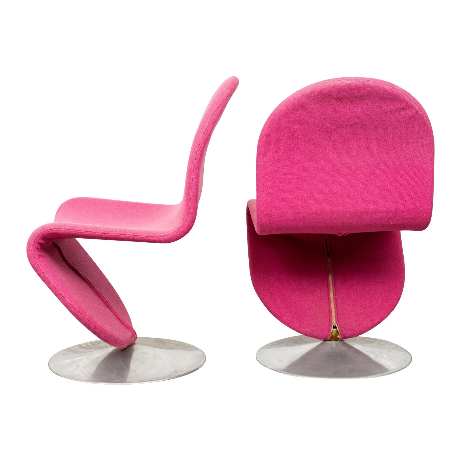 Verner Panton (Danish 1926-1998) for Fritz Hansen Pair of 'System 1-2-3' Dining Chairs - 2