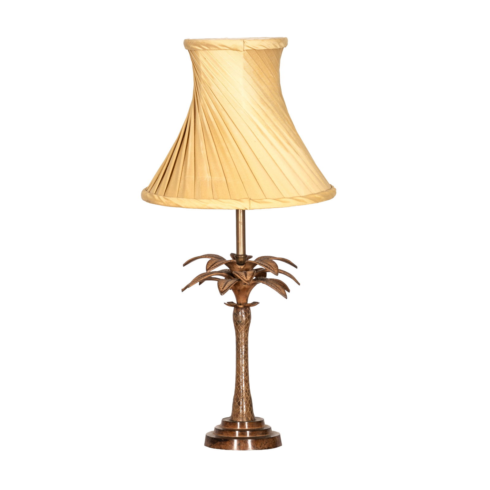 Hollywood Regency, America Near-pair of Palm Tree Table Lamps: Hollywood Regency, America Near-pair of Palm Tree Table Lamps Mid-centuryPatinated metalUnmarked 54cm high, 36cm