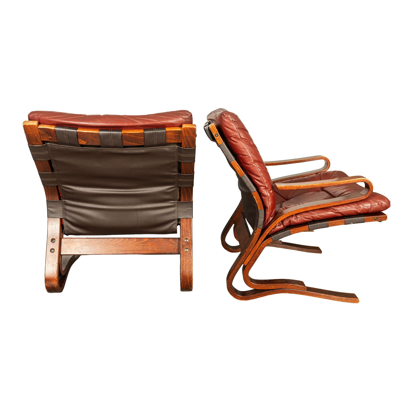 Erde and Nordahl Solheim (Norwegian, 20th Century) for Rubi Rykken Pair of 'Kengu' Lounge Chairs - 2