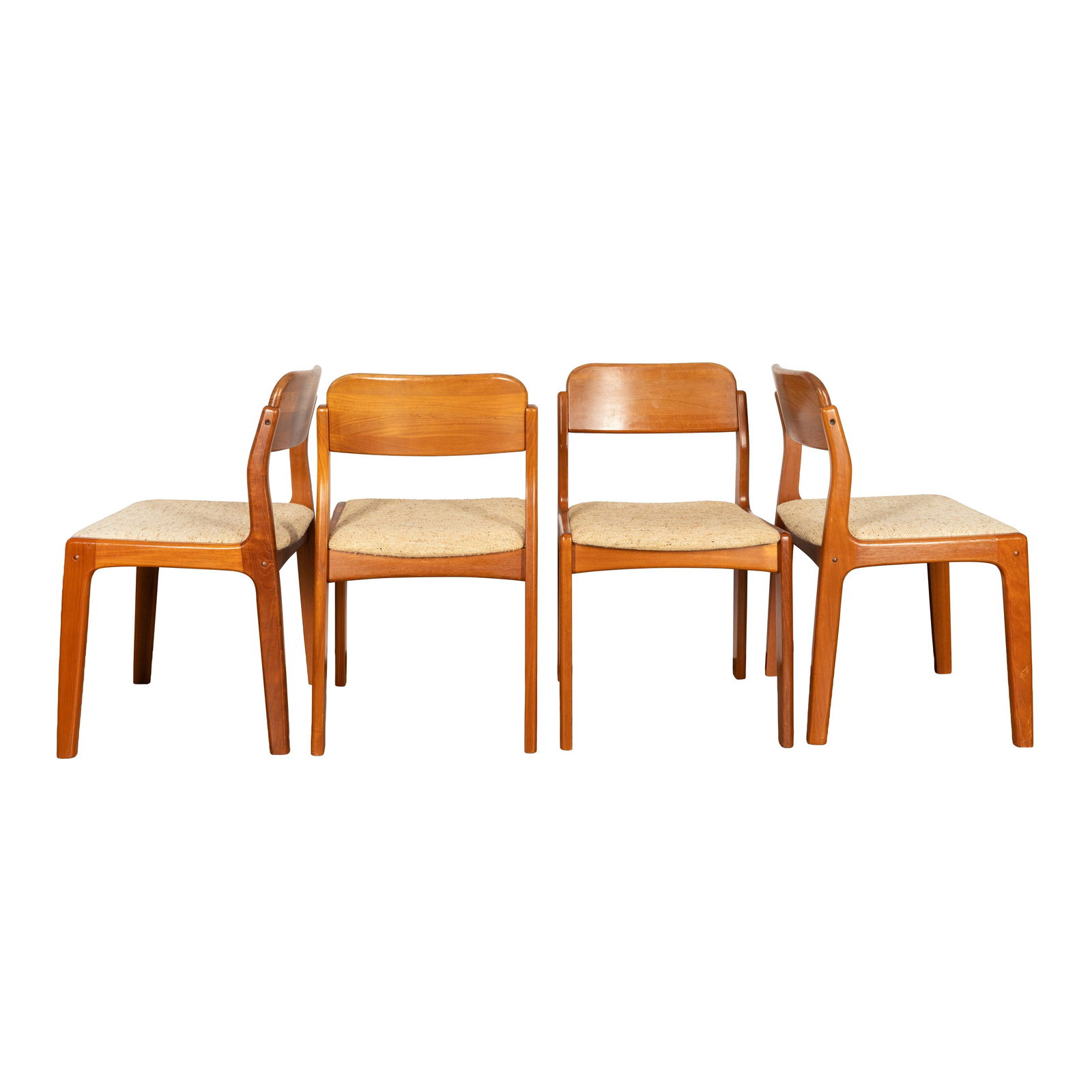 Henning Kjærnulf (Danish, 20th Century) for Vejle Stole Mobelfabrik Set of 4 dining chairs - 2