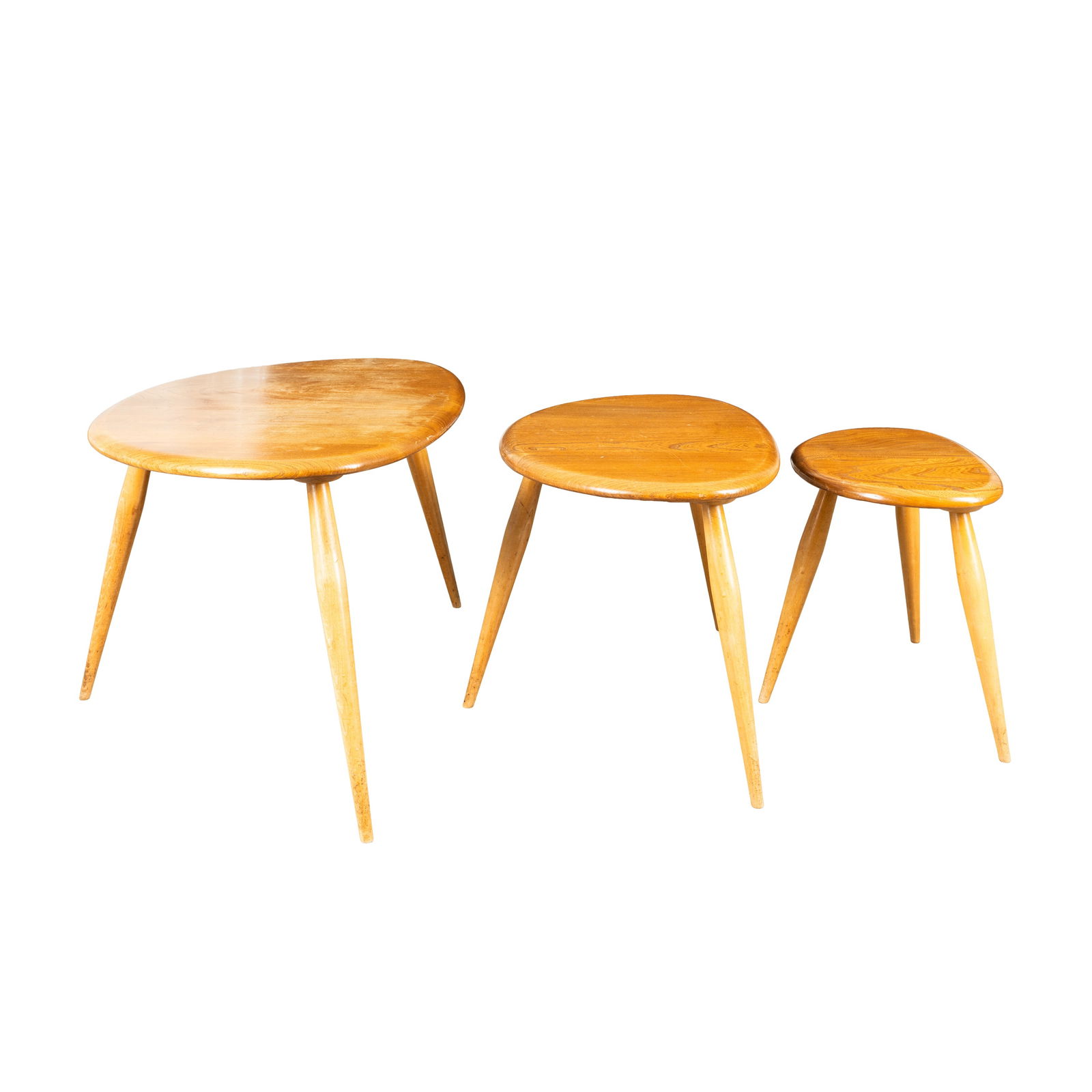 Ercol, Britain Nest of 'Pebble' tables - 2