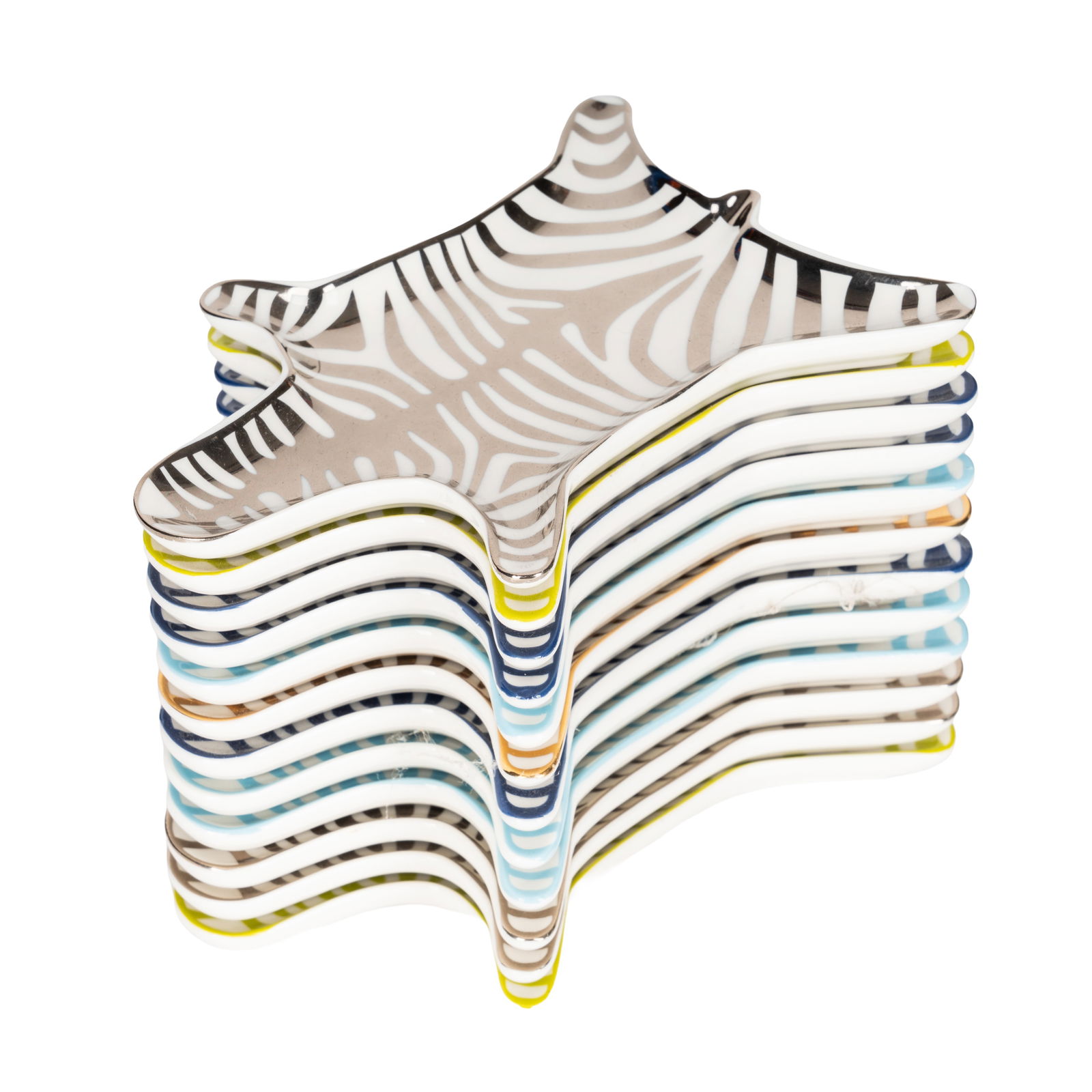 Jonathan Adler, American Zebra Stacking Side Plates - 2
