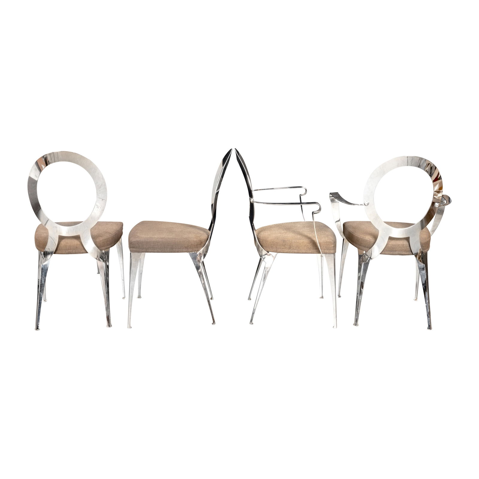 Cantori, Italy 'Malaga' Dining Table and a set of ten 'Miss' chairs - 2