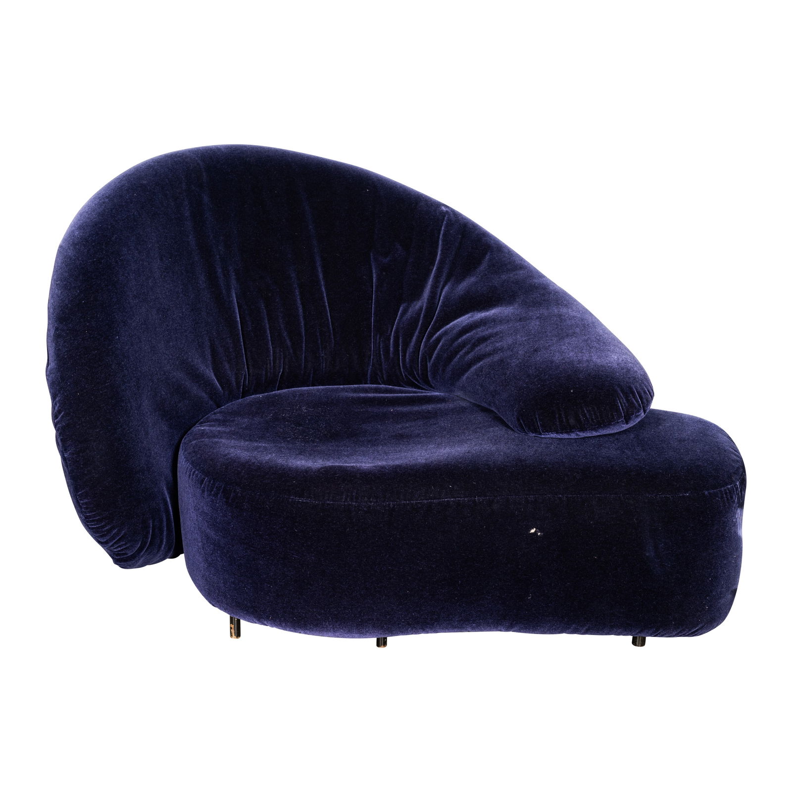 Francesco Binfare (Italian, b1939) for EDRA 'Angel' chaise: Francesco Binfare (Italian, b1939) for EDRA 'Angel' chaise Crica 1990sPurple upholstery85cm high x 120cm wide x 120cm deep