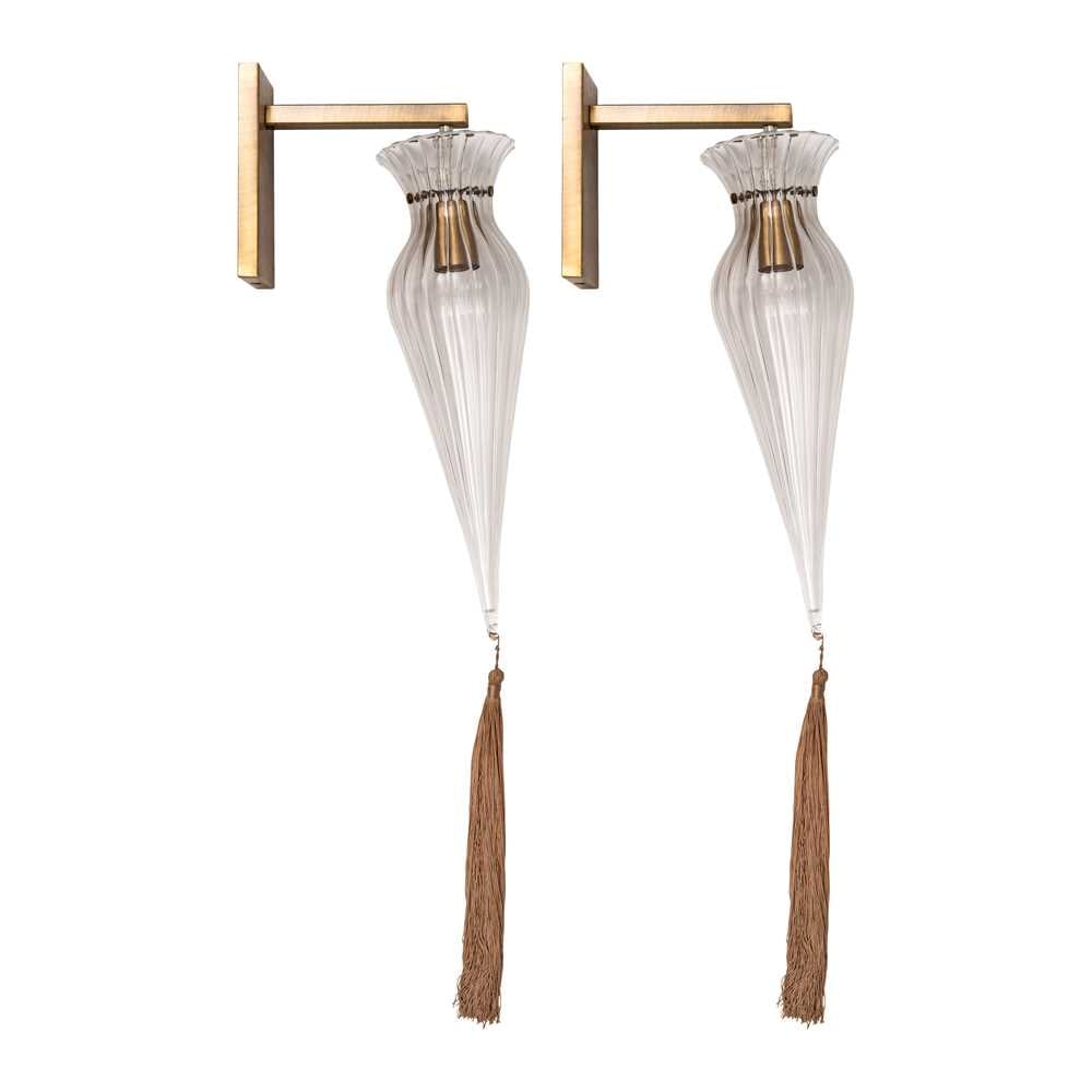 Contemporary, Italy Pair of teardrop wall lights - 2