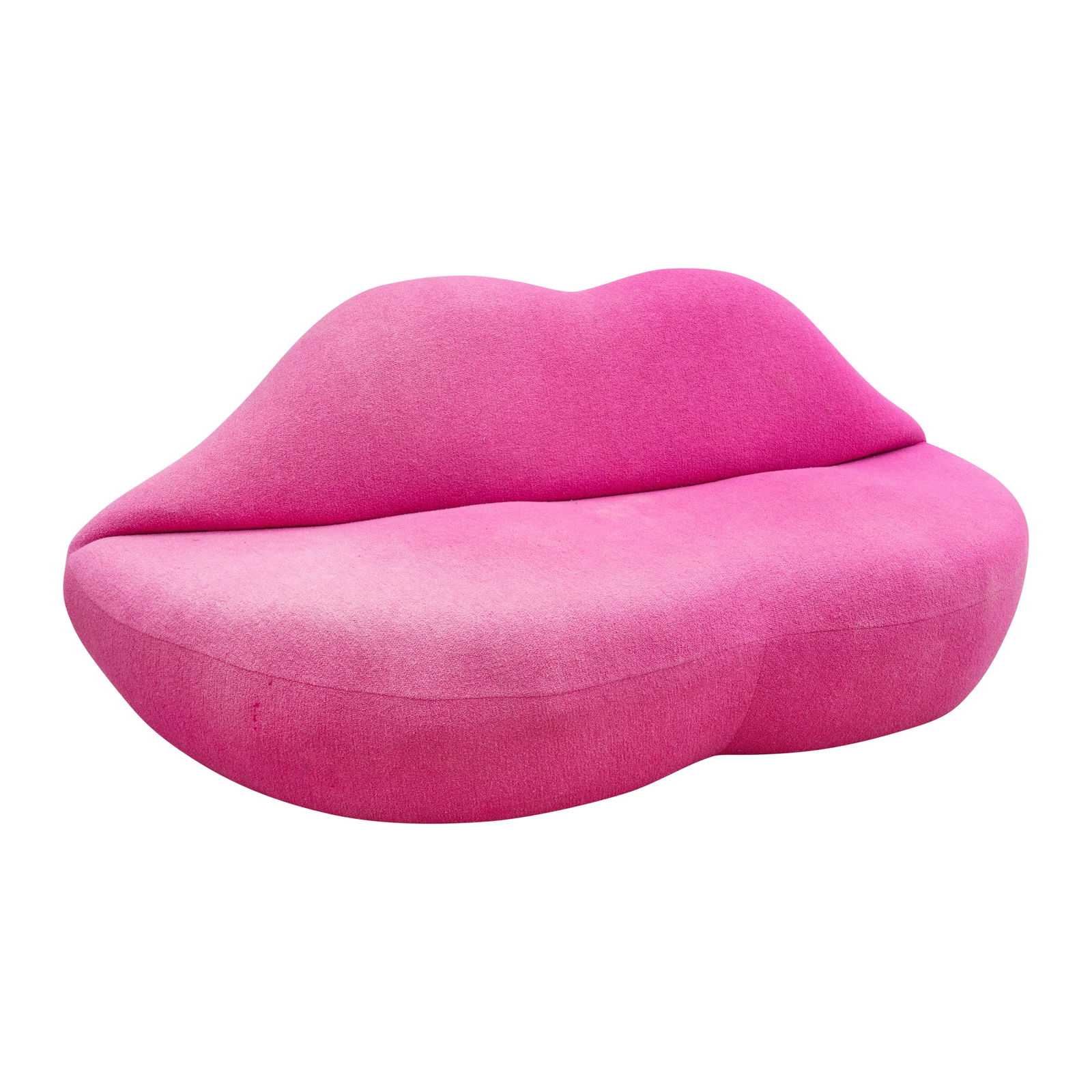 Bluesuntree, Britain Lips sofa, in the manner of Bocca: Bluesuntree, Britain Lips sofa, in the manner of Bocca ContemporaryPink upholsteryUnmarked83cm high x 200cm wide x 70cm deep Preview: By Appointment