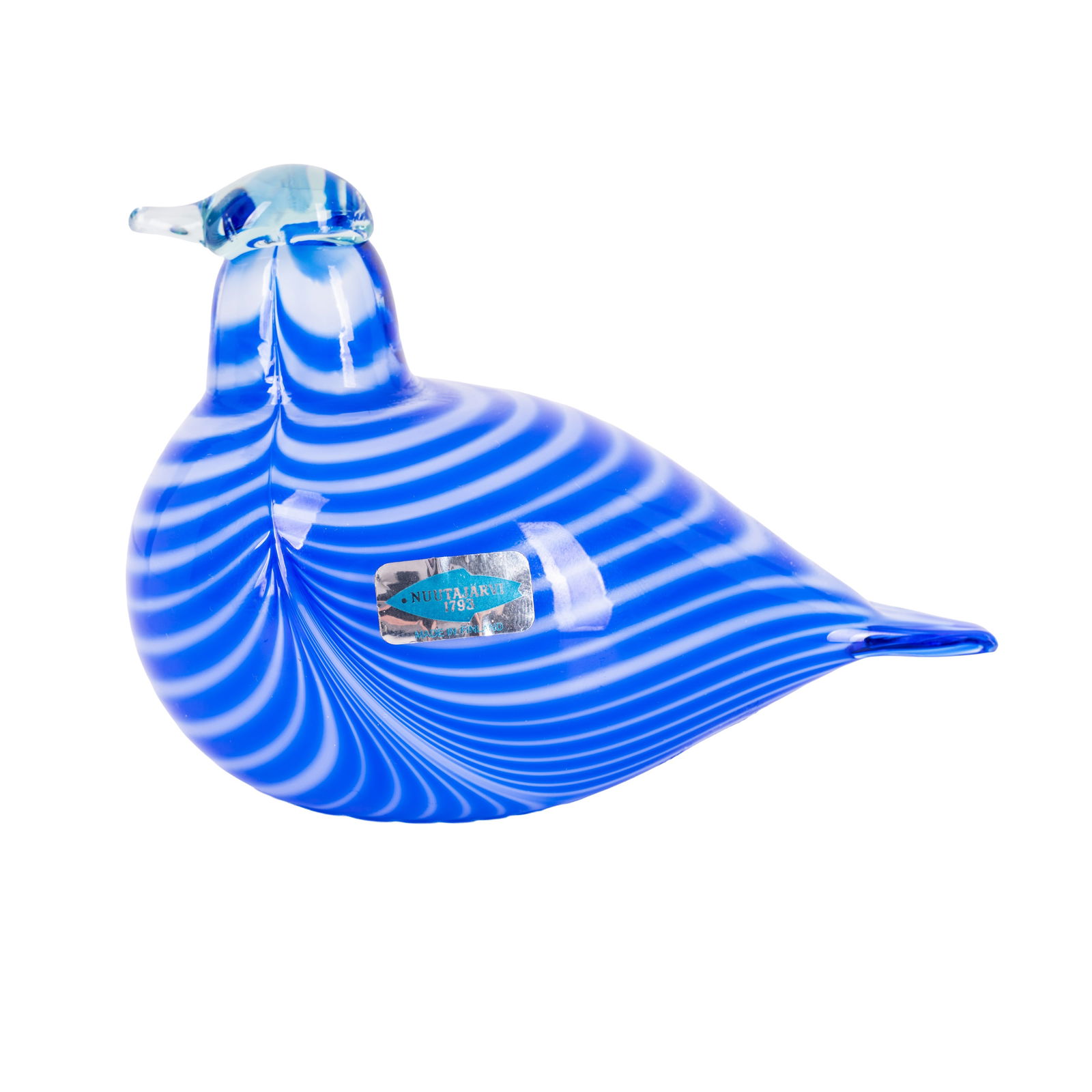 Oiva Toikka (Finnish 1931-2019) for Nuutajärvi Notsjo Studio Glass Bird: Oiva Toikka (Finnish 1931-2019) for Nuutajärvi Notsjo Studio Glass Bird Circa 1980s Glass Etched 'Oiva Toikka Nuutajärvi Notsjo166/1990' to the base 12cm long