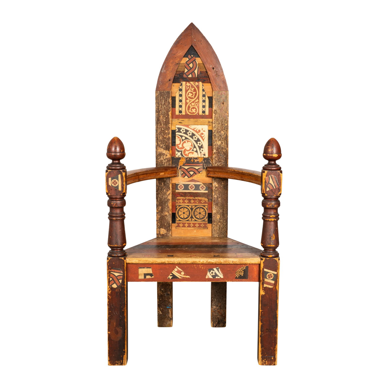 Andrew Holmes (British XX) 'Minton tile chair II' - 2