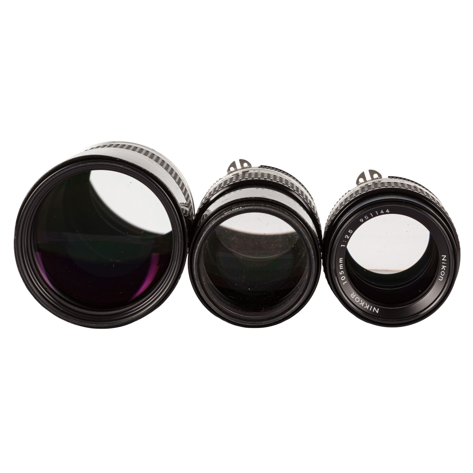 Nikon Three Nikon Lenses - 2