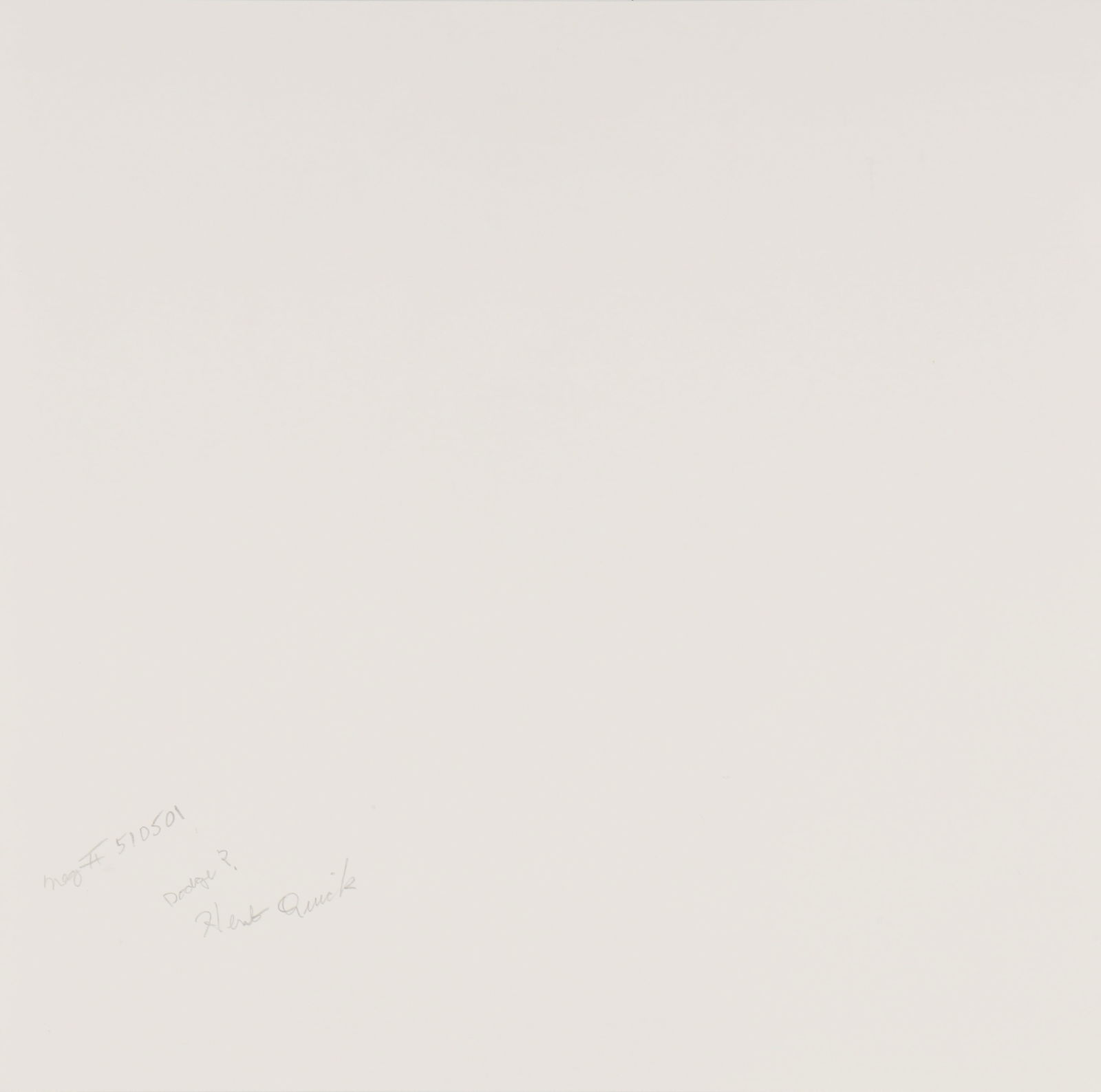 Herb Quick (1925-2006) Untitled [Dodge Study], 1951 - 3