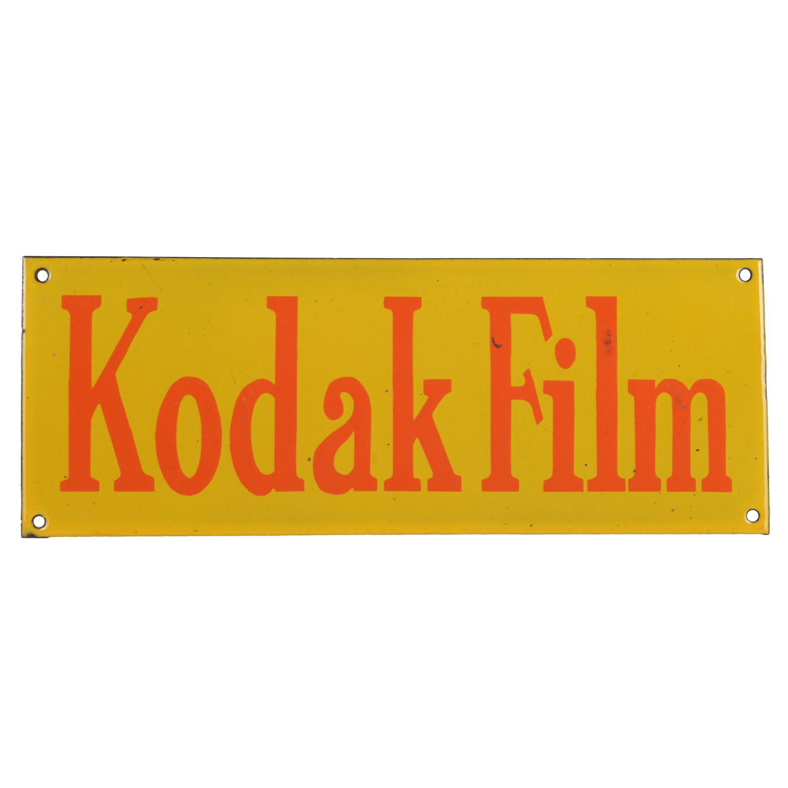 Kodak Film 20th century: Kodak Film 20th century Enamel Sign, measuring 15 x 40cm.