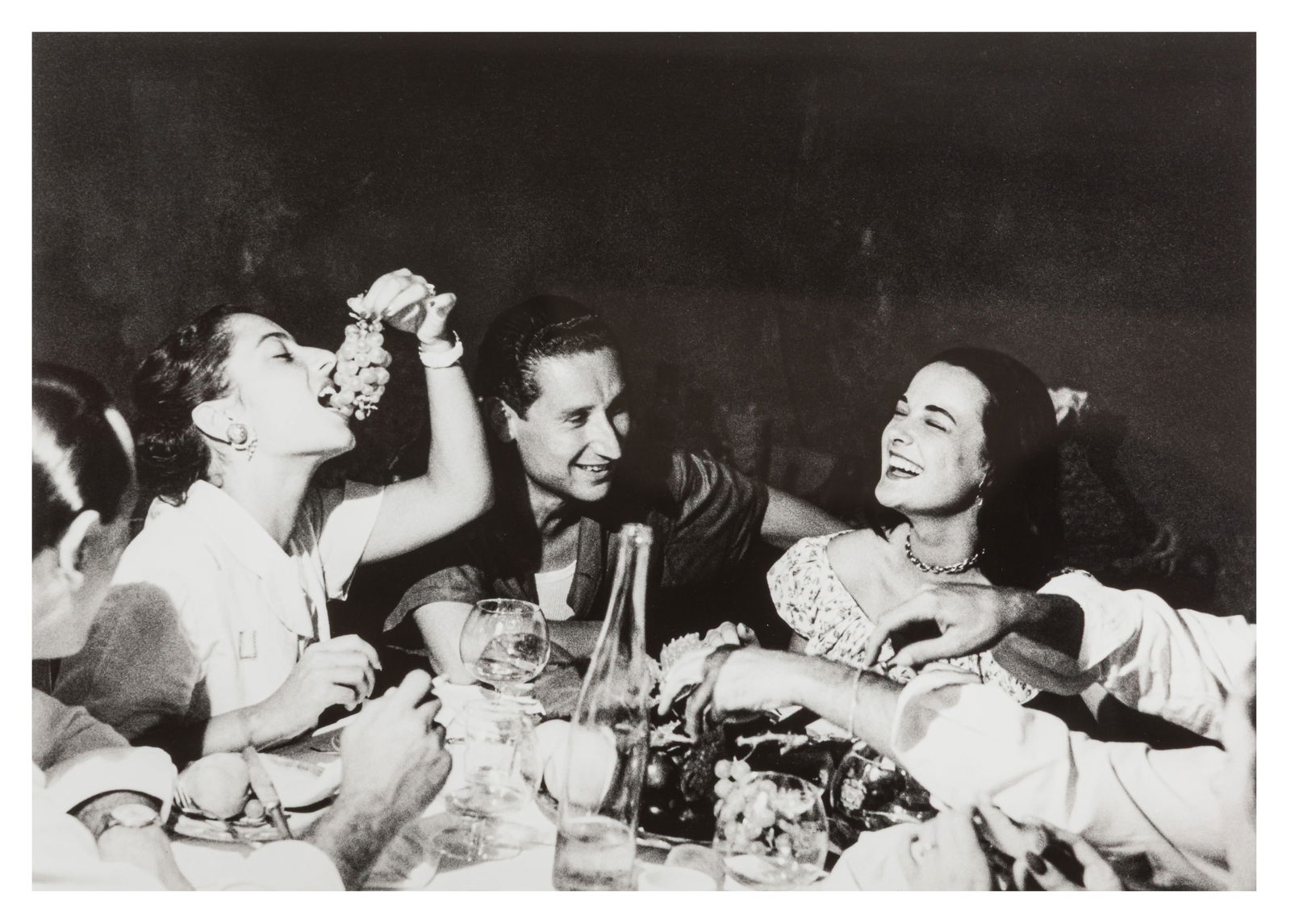 Bert Hardy (1913-1995): Bert Hardy (1913-1995) Bert Hardy (1913-1995) ITALIAN PARTY, SEPTEMBER 1949. Silver gelatin print, printed later by Getty Images Gallery, from the Picture Post Collection, image size 26.5 x37.2cm.