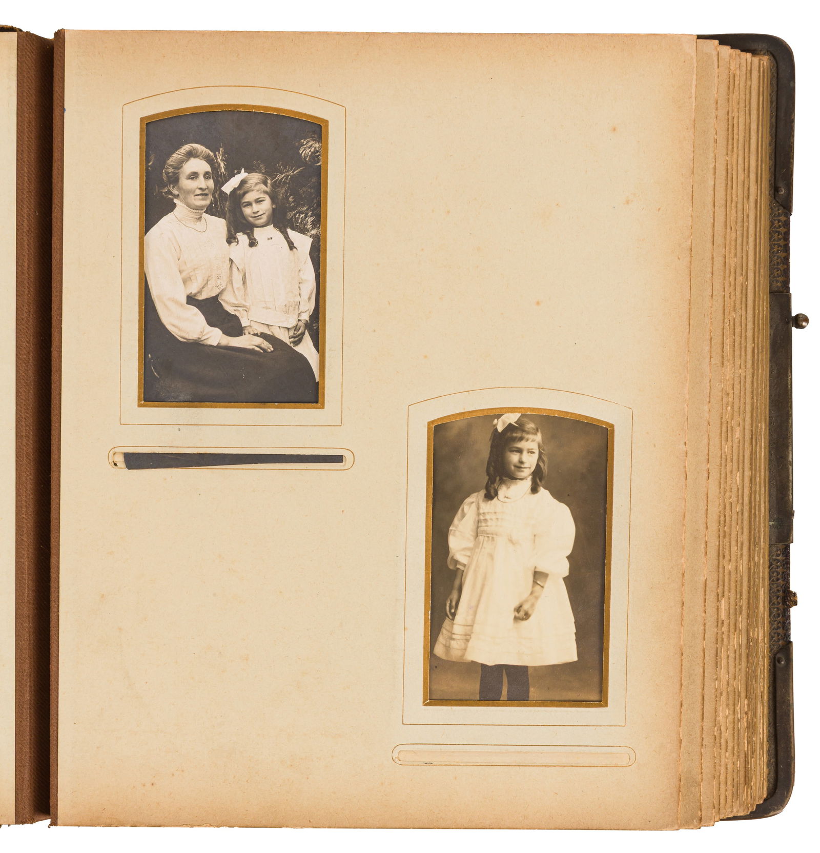 Portraiture Interest, 1890s-1920s: Portraiture Interest, 1890s-1920s An album comprising approx. 21 albumen print cartes-de-visite, early matte silver prints, and postcards, image sizes 8.5 x 5.8cm (smallest) to 9.5 x 15cm (largest).