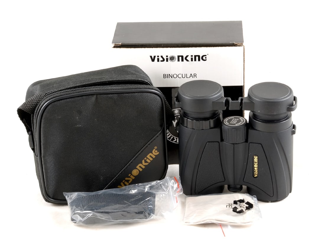 VisionKing 5x25 Wide Angle Binoculars. Unused.: VisionKing 5x25 Wide Angle Binoculars. Unused. Unused. Boxed, with caps, case and strap and binocular strap. Boxed, with caps, case and strap and binocular strap.