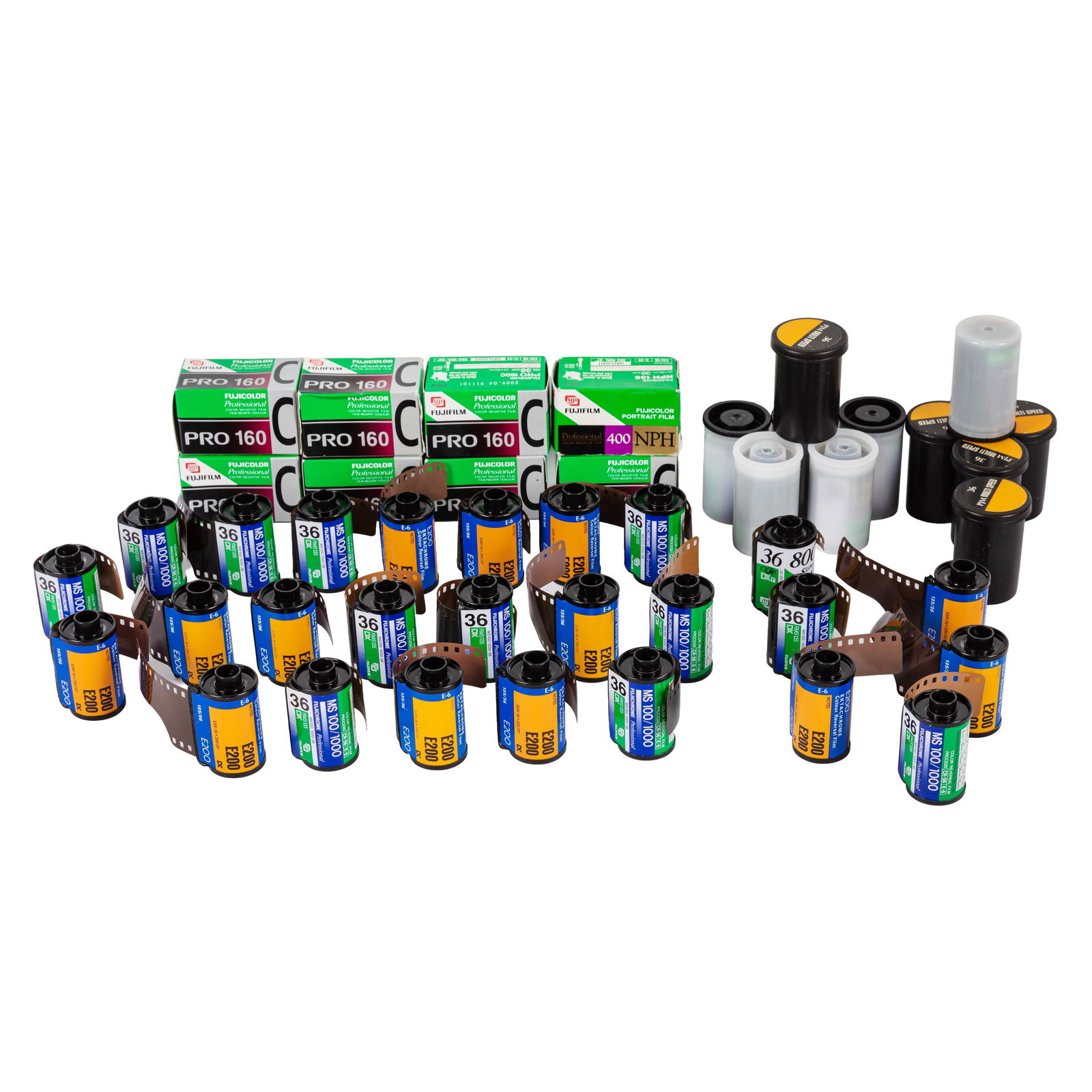 A Large Qty of 35mm Film Stock Fuji Provia 100f, Pro 160, 400 NPH & Kodak E200 Ektachrome, Ektapress: A Large Qty of 35mm Film Stock Fuji Provia 100f, Pro 160, 400 NPH & Kodak E200 Ektachrome, Ektapress multispeed approx 44 rolls