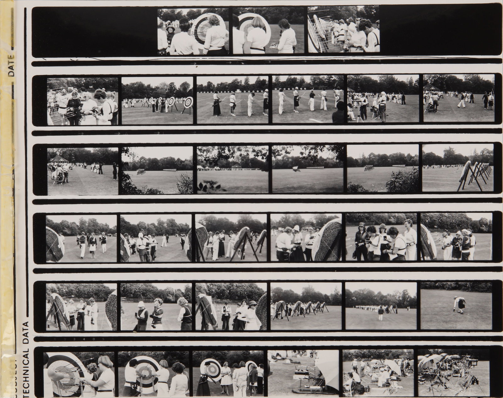 British Archery Contact Sheets Depicting Archery Training and Competitions, 1970s - 5