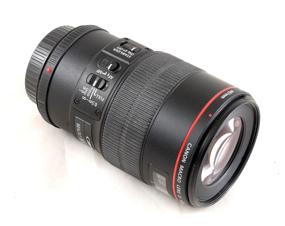 Canon EF 100mm f2.8 L Macro IS Lens. With ET-73 hood. - 2