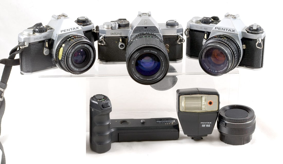 Pentax ME Super & MX Outfit. With four lenses. (1 of 2)