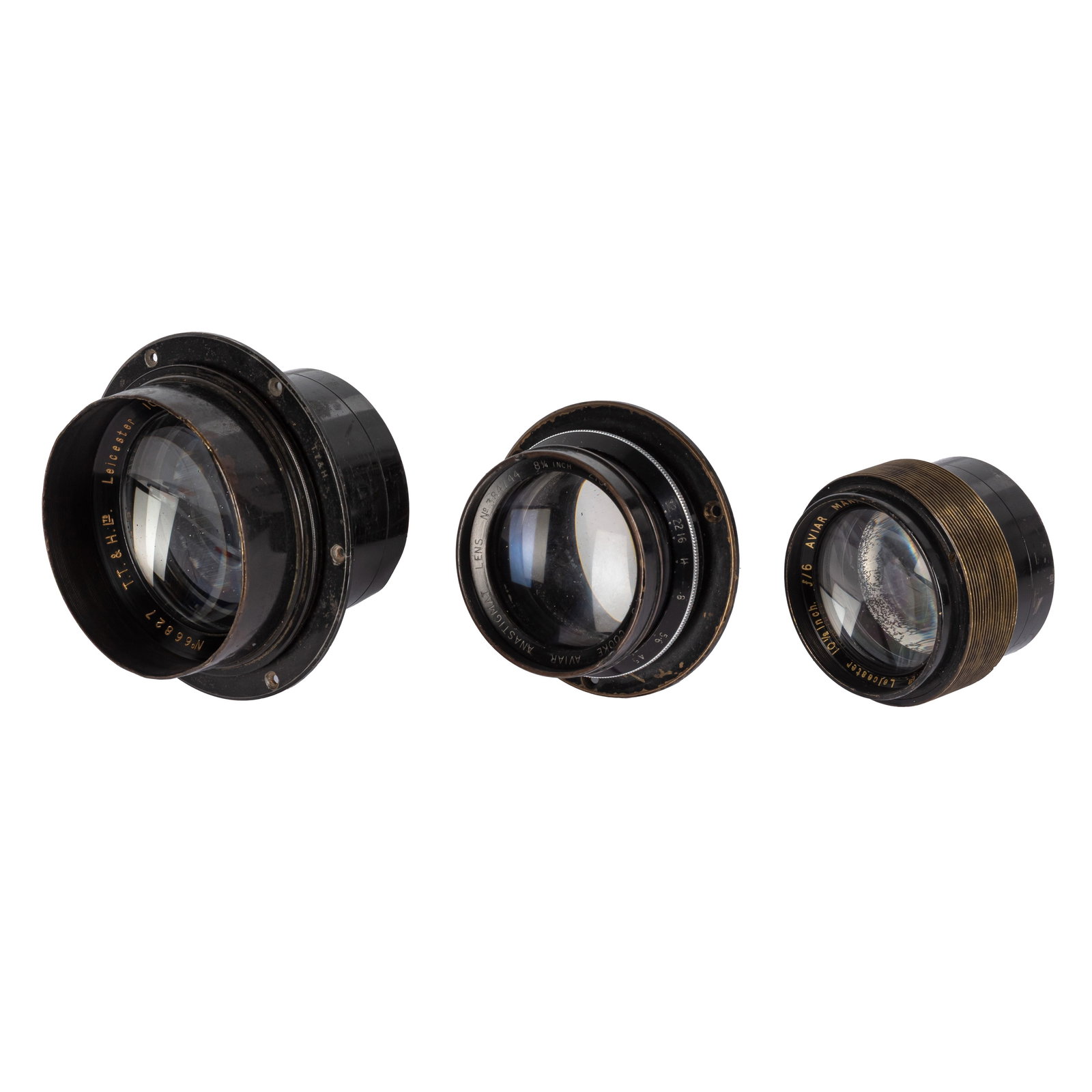 A Selection of Taylor Hobson Cooke Aviar Lenses: A Selection of Taylor Hobson Cooke Aviar Lenses A Selection of Taylor Hobson Cooke Aviar Lenses A Taylor Hobson 10 1/2" f/4.5 Cooke Aviar Serial No: 66827 Body: G Optics: G - naturally occuring