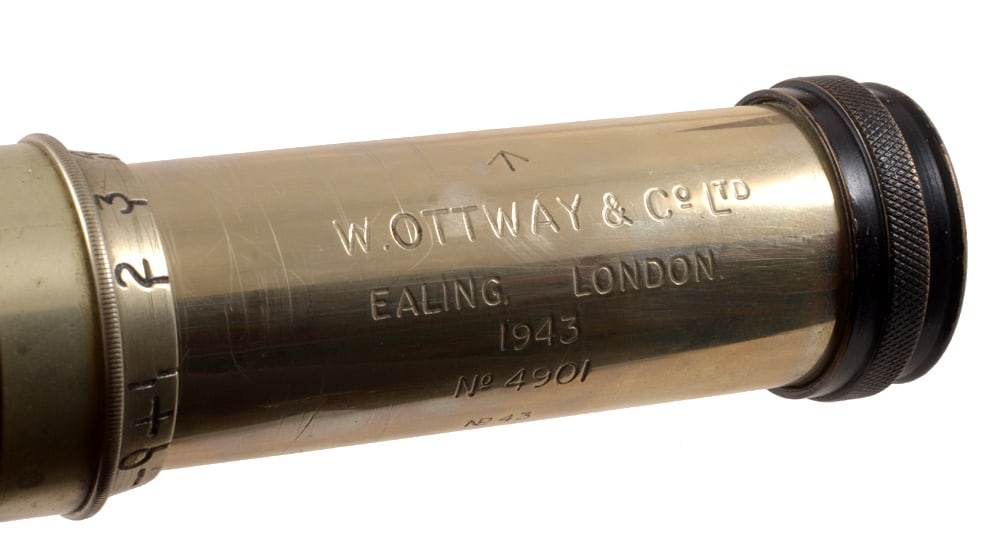 Ex-WD Ross and Ottway Telescopes. Both with Ex-WD wide arrow markings. - 4