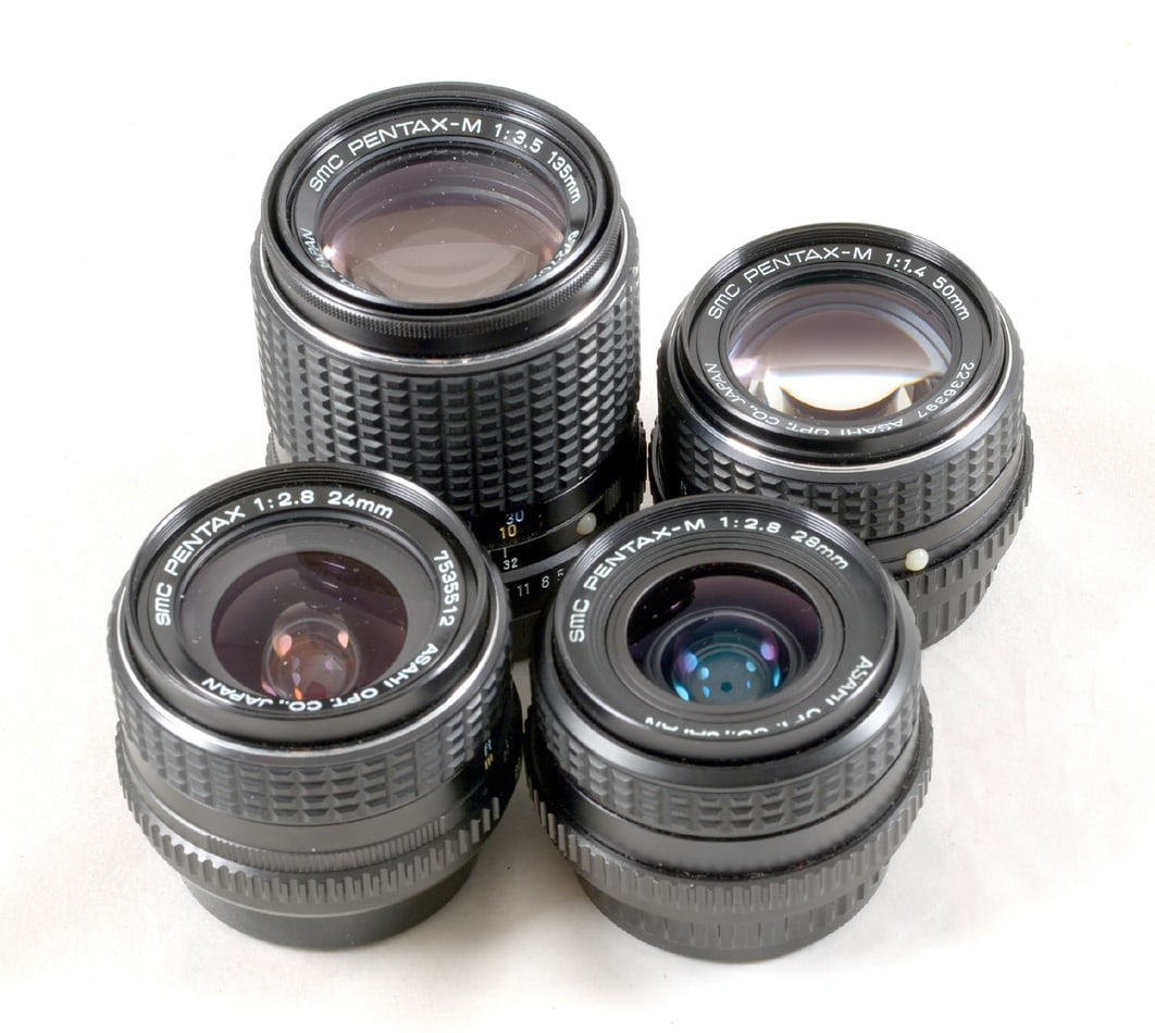 4-Lens Pentax MX Outfit. With wide angle and portrait lenses. - 2
