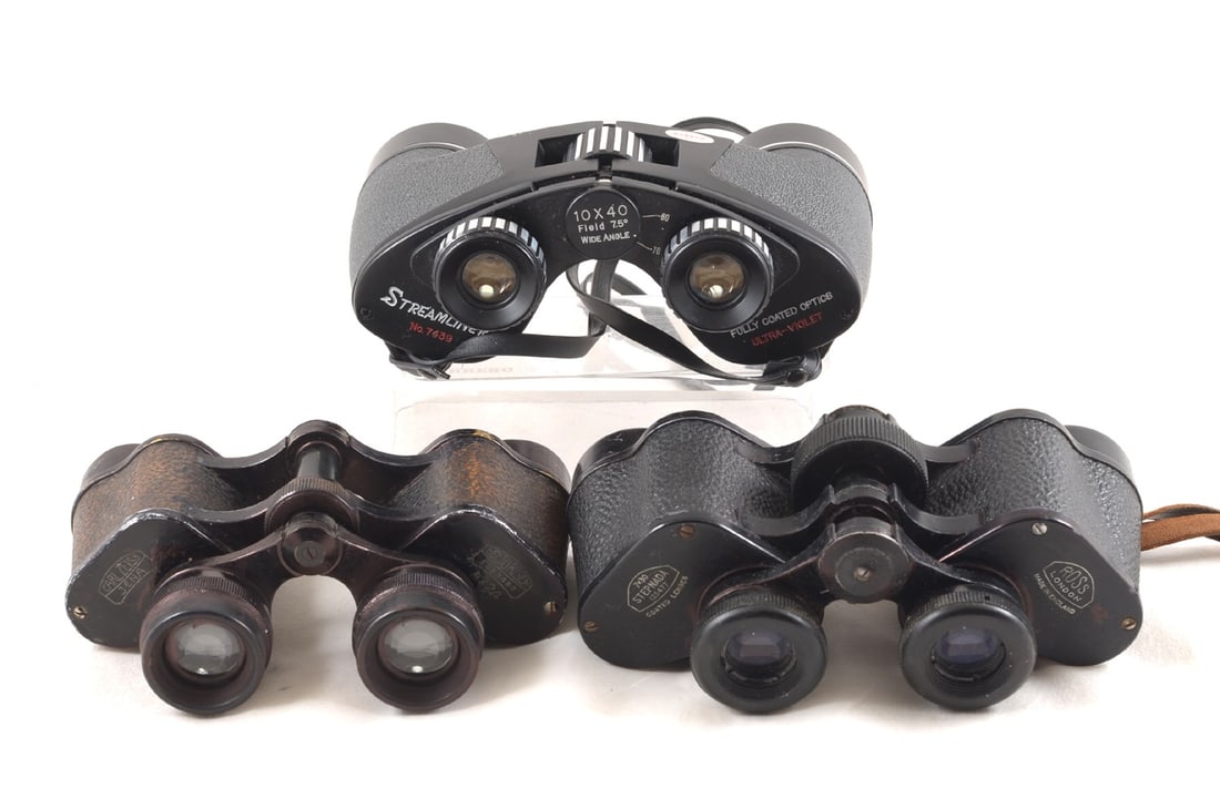 Ross Stepnada, CZJ Delturisem & Streamliner Wide Angle Binoculars. Three useful pairs of binoculars. - 2