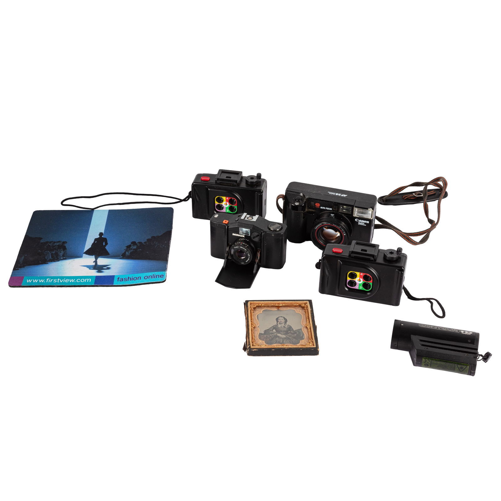 Mixed Camera End Lot Canon, Minox, and Toy cameras (1 of 1)