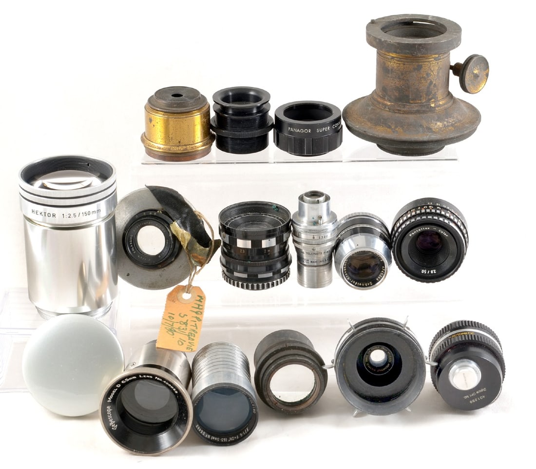 A 28mm f2 Kinoptik Lens in Cine (Arri?) Mount. Plus a selection of other lenses. (1 of 5)
