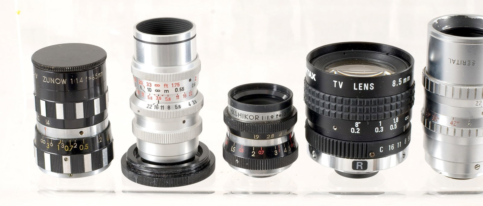 Zunow & Other Cine and TV Lenses. Including Bolex and other lenses - 2