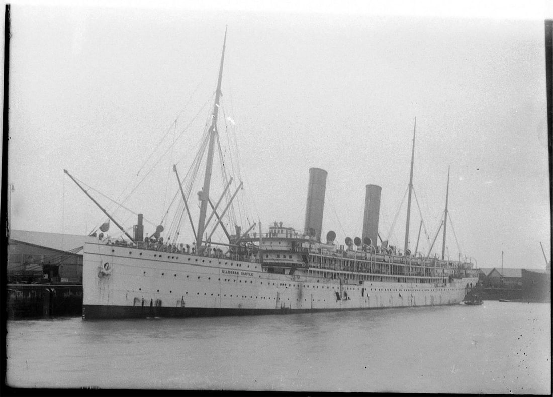 [Marine & Transport Interest] Union Castle Line Ships & Horse-Drawn Charabanc Negatives. 14 whole p - 5