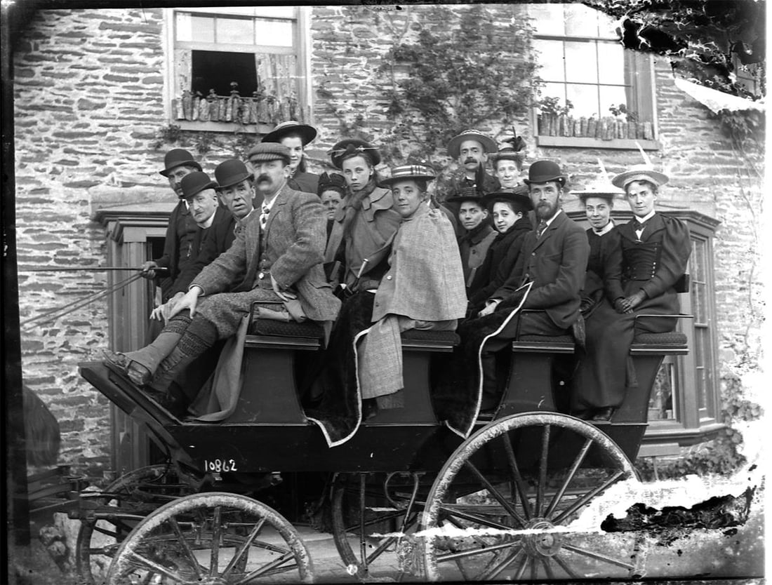 [Marine & Transport Interest] Union Castle Line Ships & Horse-Drawn Charabanc Negatives. 14 whole p - 9