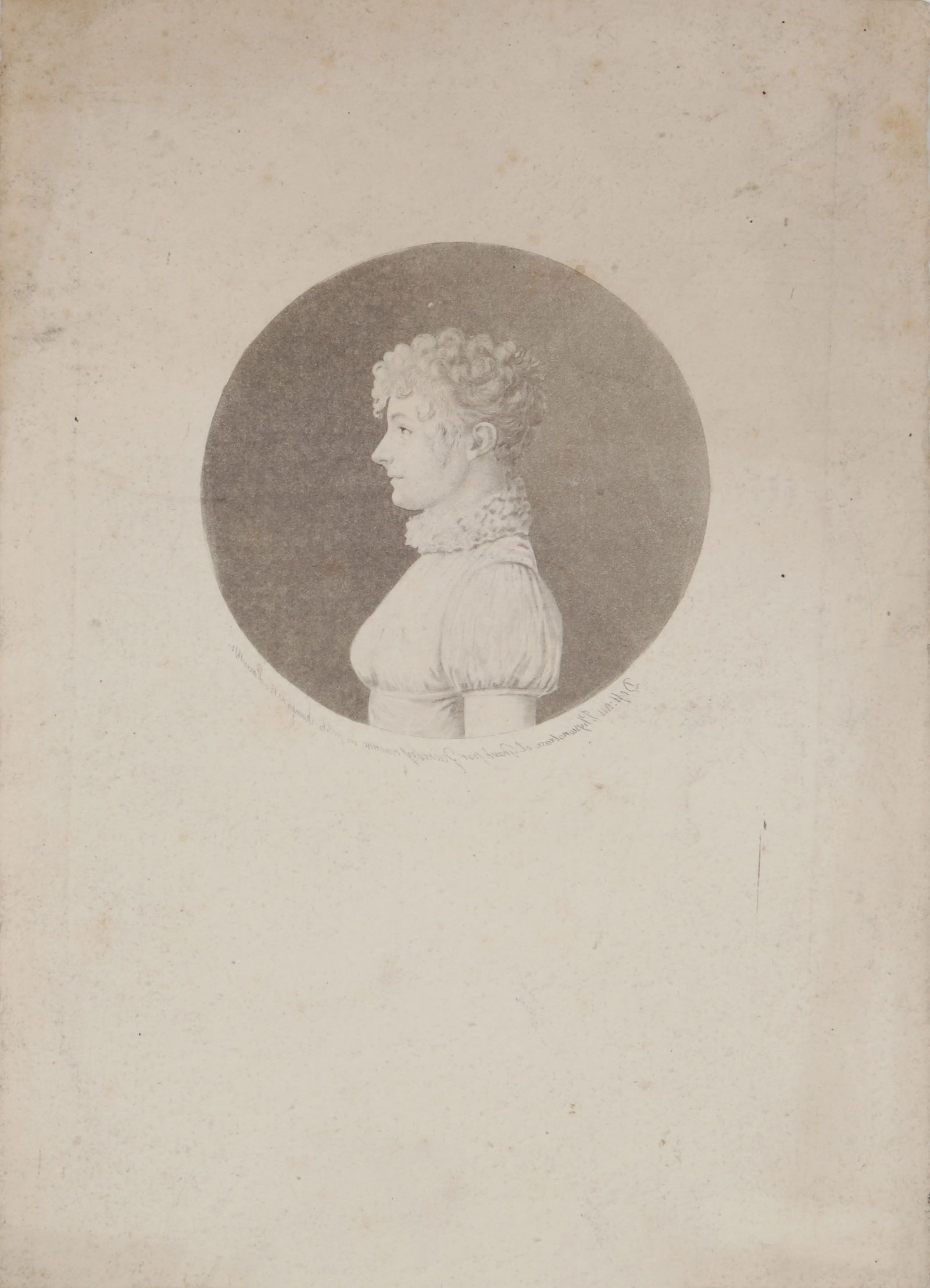 Studio Quenedey, Rue Croix Des Petits Champs N°10, Paris A Pair of Physionotrace Portraits, c.1 - 5