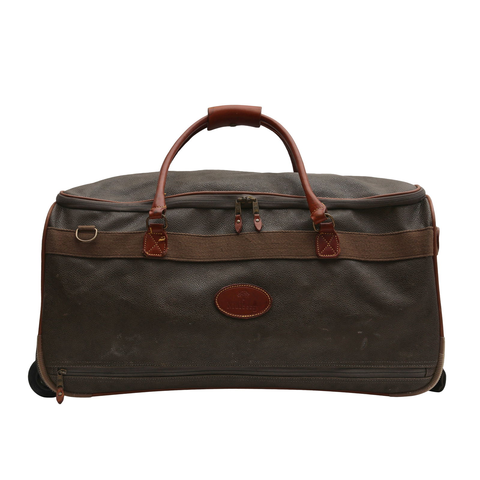 Mulberry Khaki Scotchgrain Heritage Luggage Set - 9