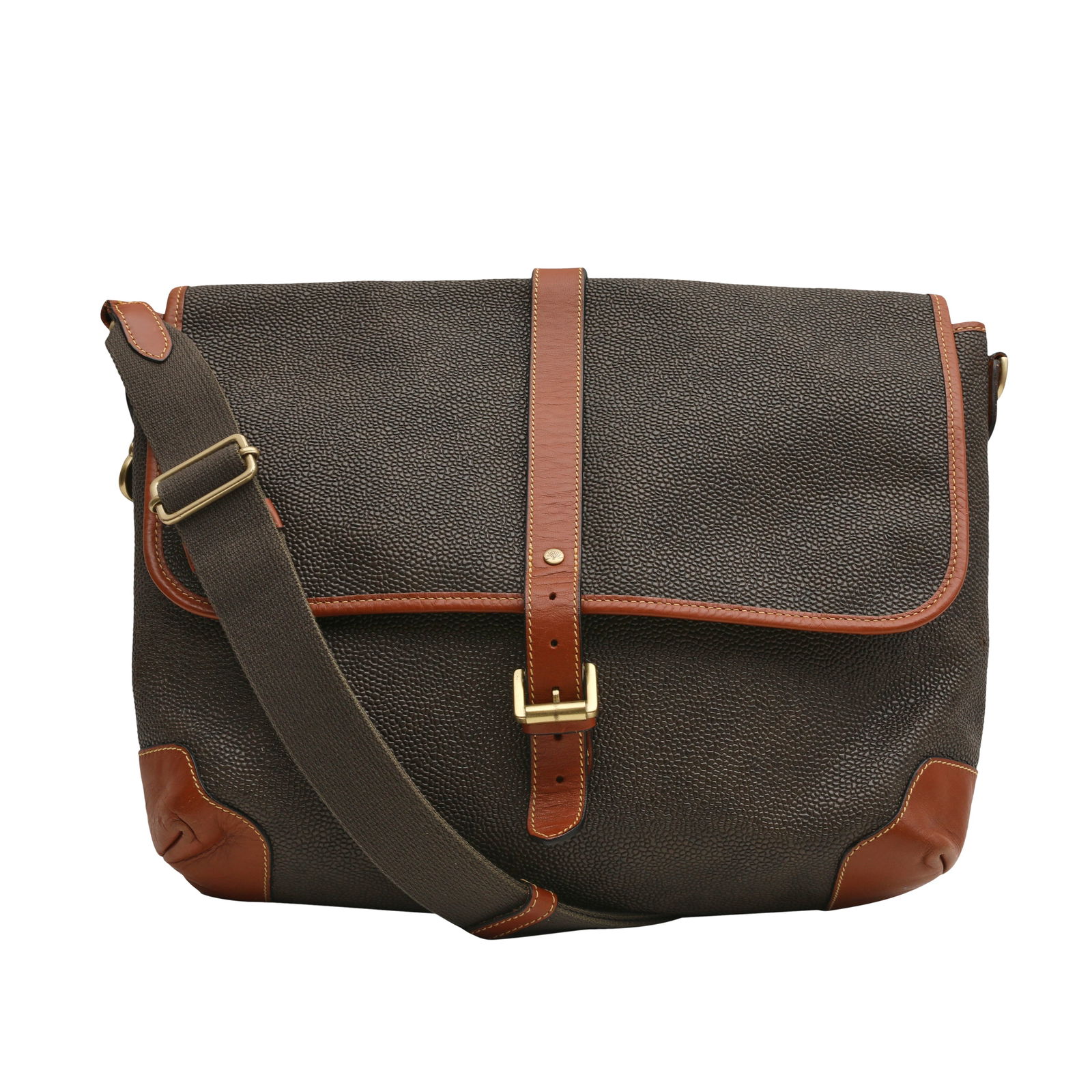 Mulberry Khaki Scotchgrain Heritage Messenger Bag - 2