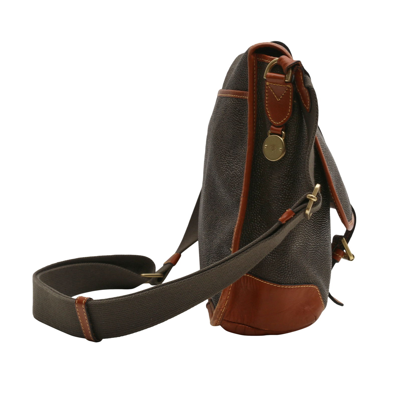 Mulberry Khaki Scotchgrain Heritage Messenger Bag - 3
