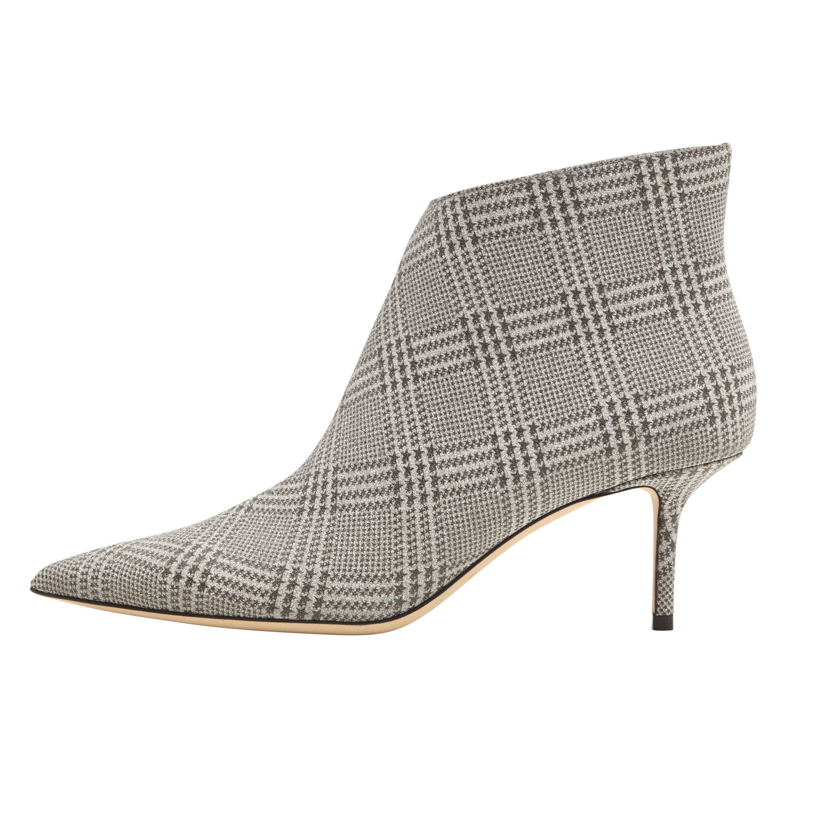 Jimmy Choo Silver Glitter Miranda 65 Ankle Boot - Size 39 - 3