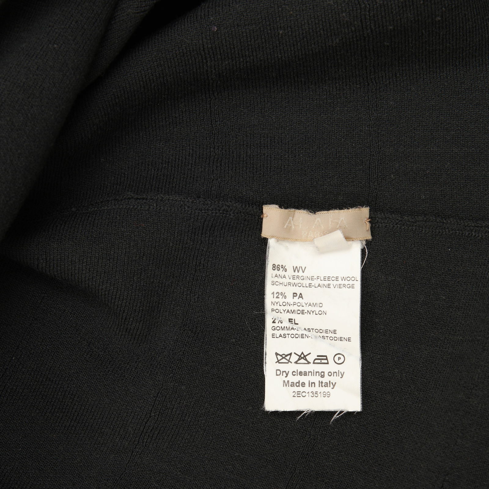 Alaia Grey Wool Knit Skater Dress - Size M - 3