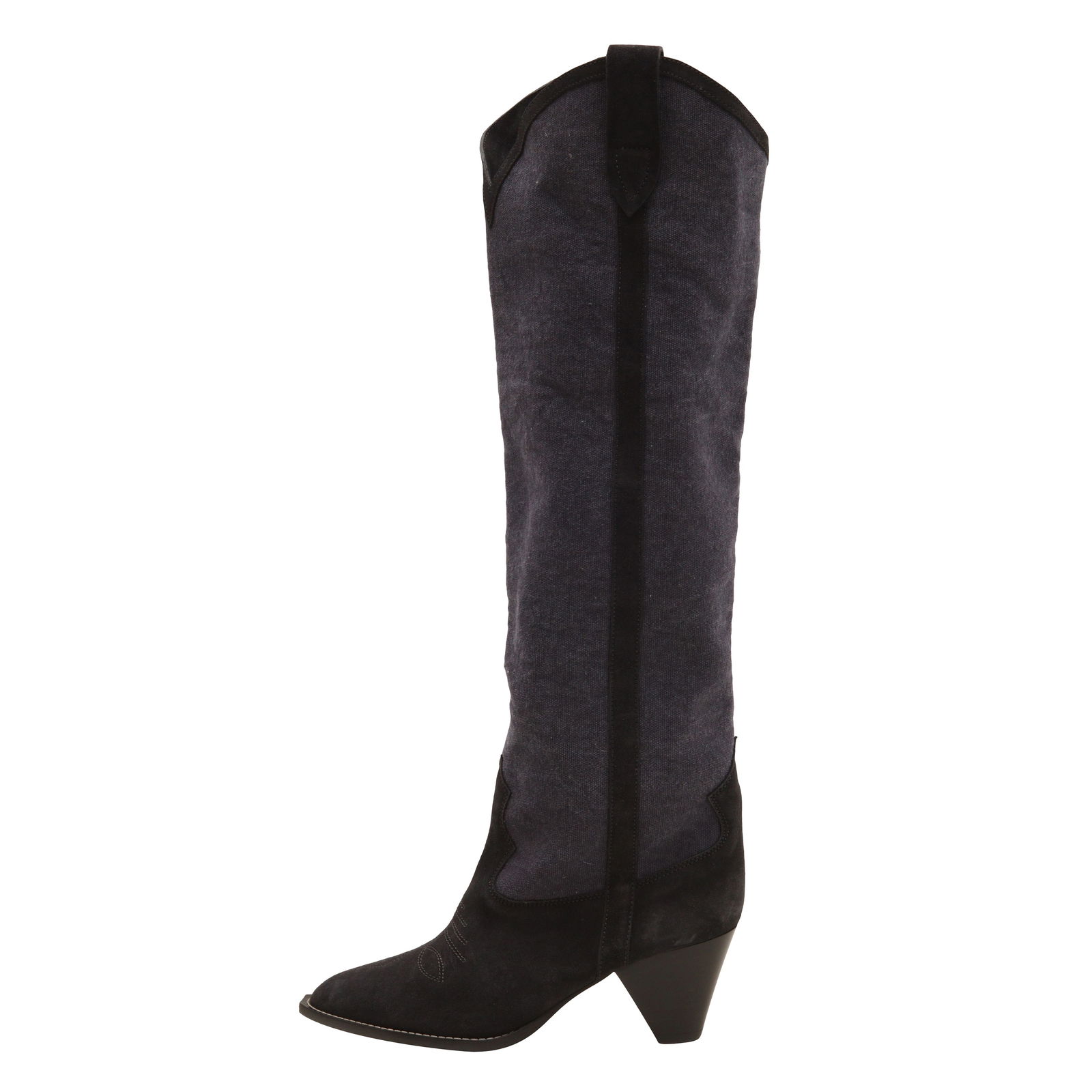 Isabel Marant Denim Blue Lihana Western Boot - Size 37 - 3