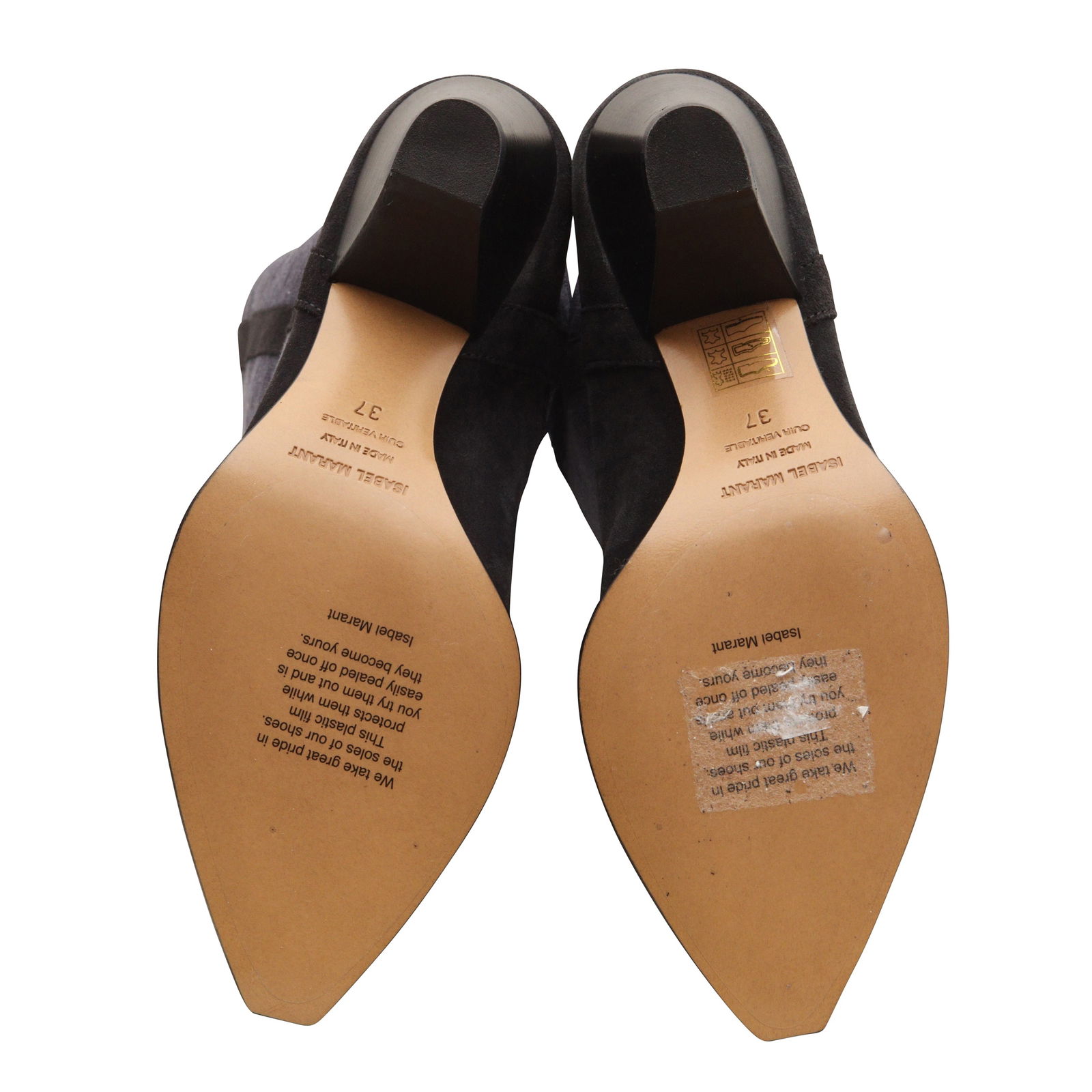 Isabel Marant Denim Blue Lihana Western Boot - Size 37 - 4