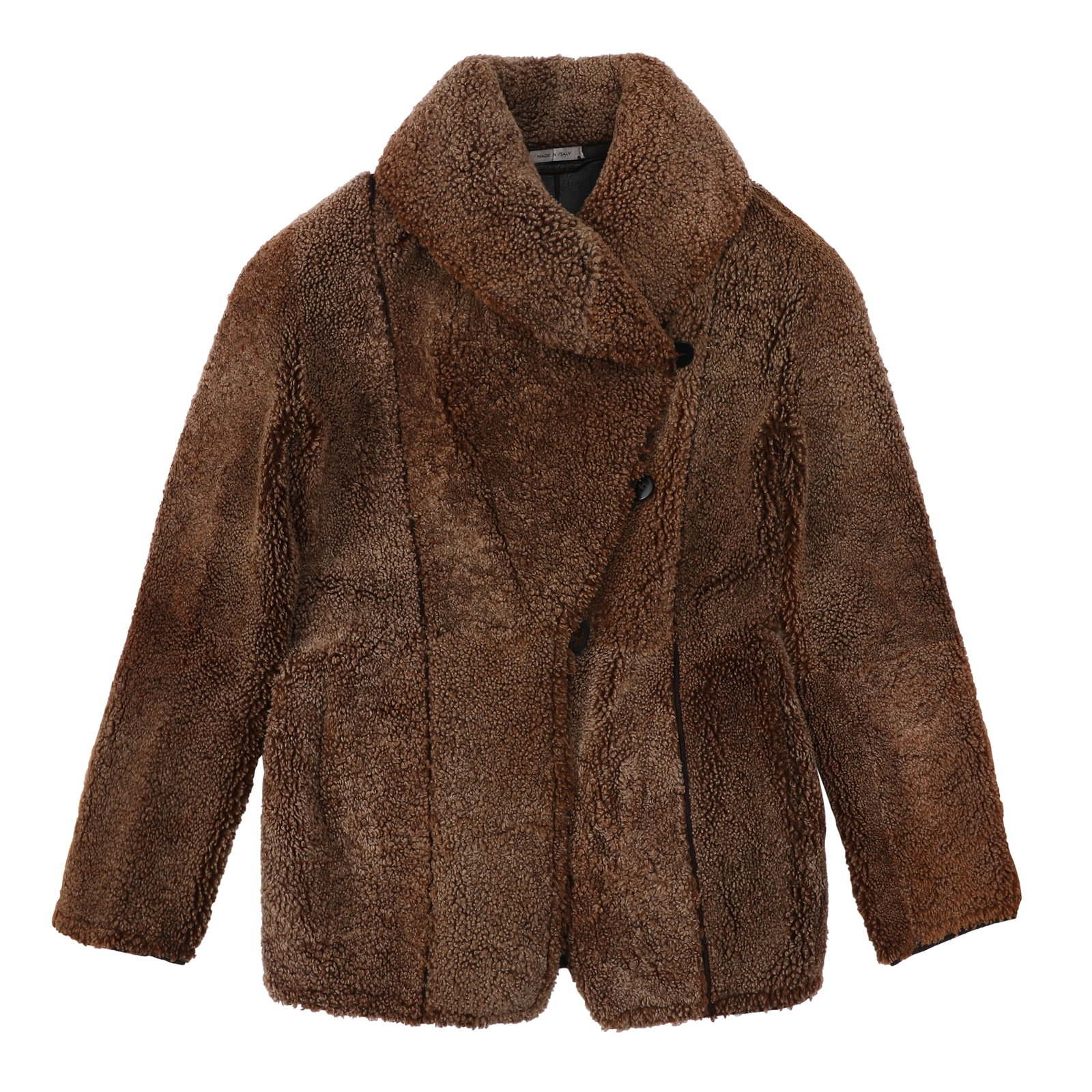 Giorgio Armani Brown Shearling Jacket - Size 38 (1 of 3)