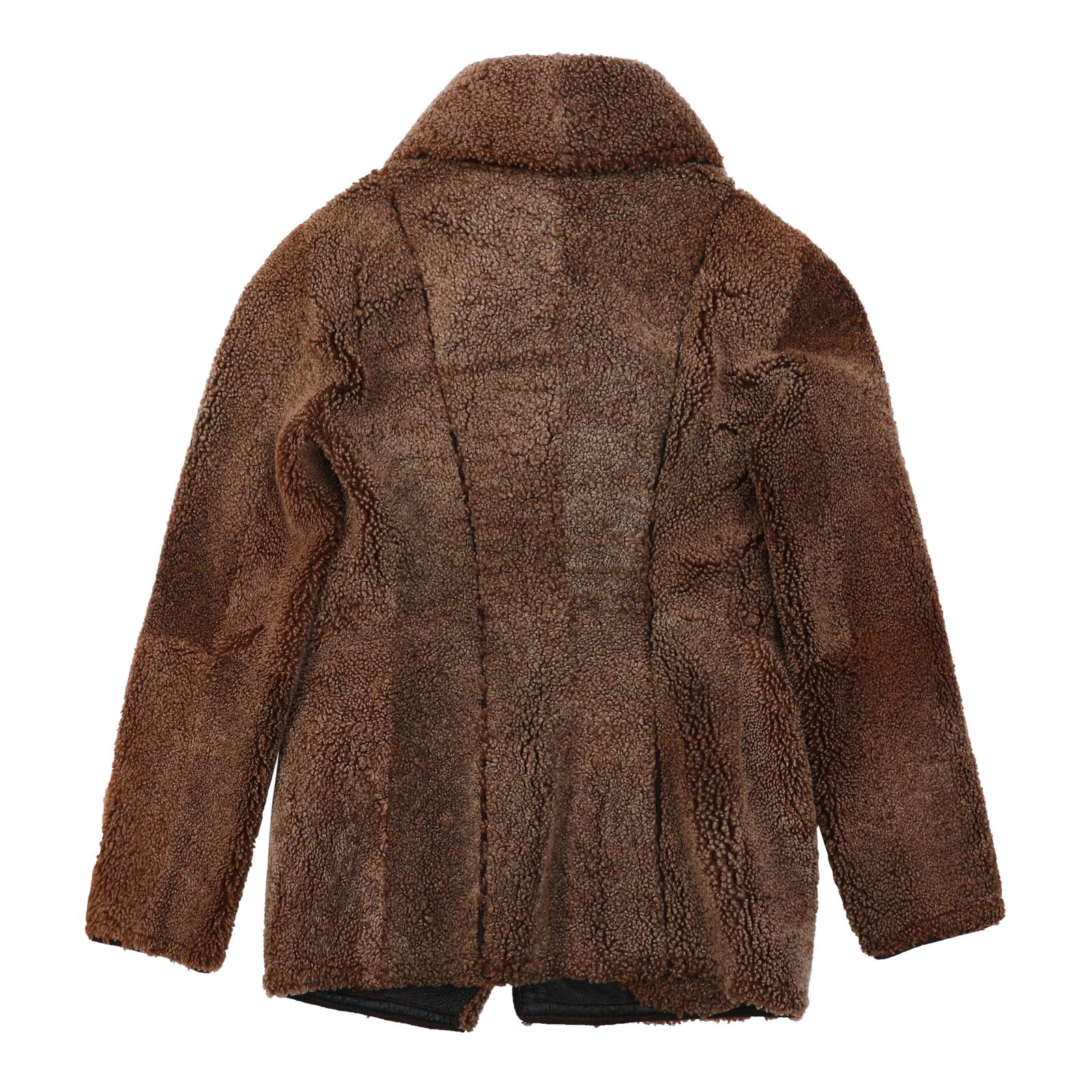 Giorgio Armani Brown Shearling Jacket - Size 38 - 2