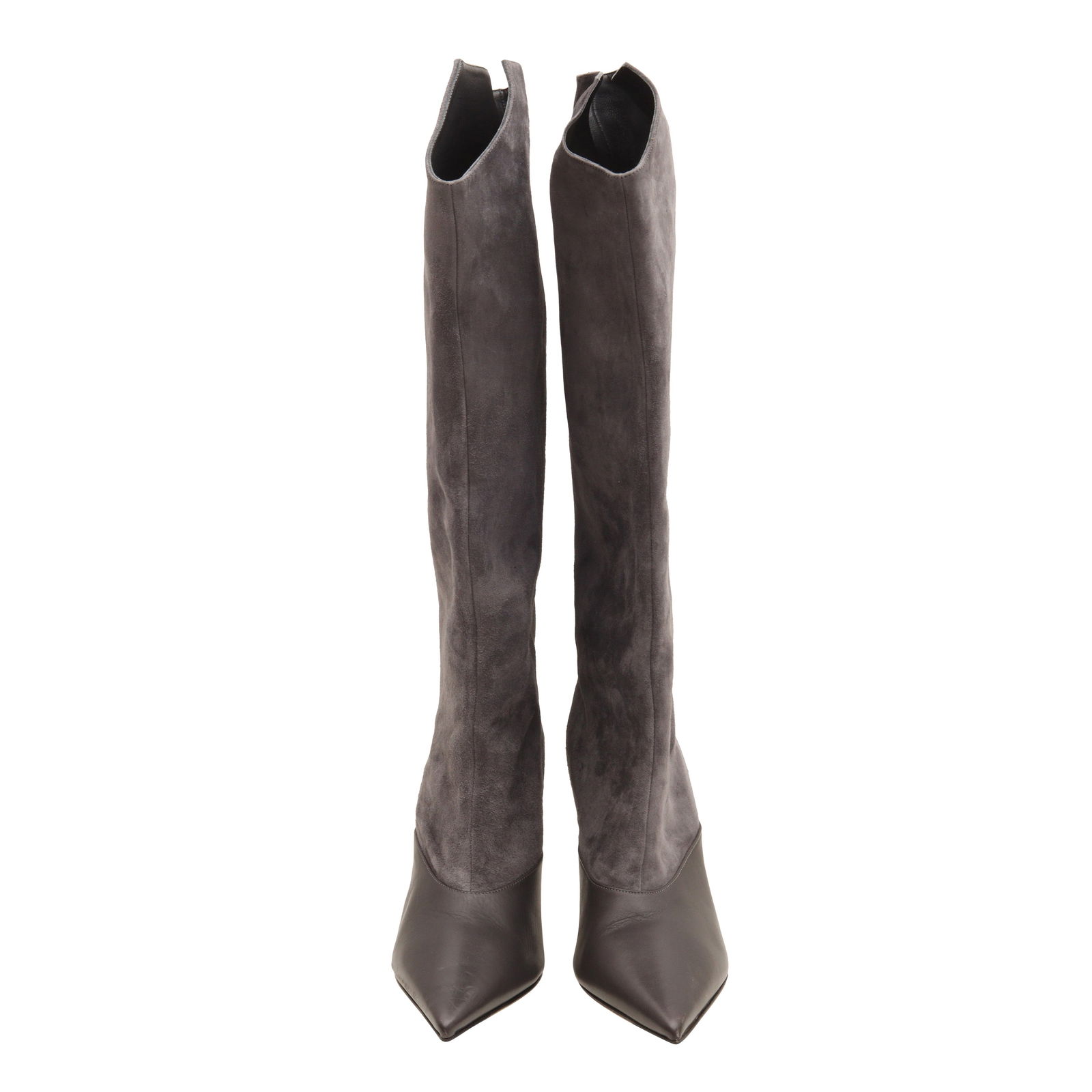 Jimmy Choo Grey Brelan Knee High Boot 85 - Size 39 - 2