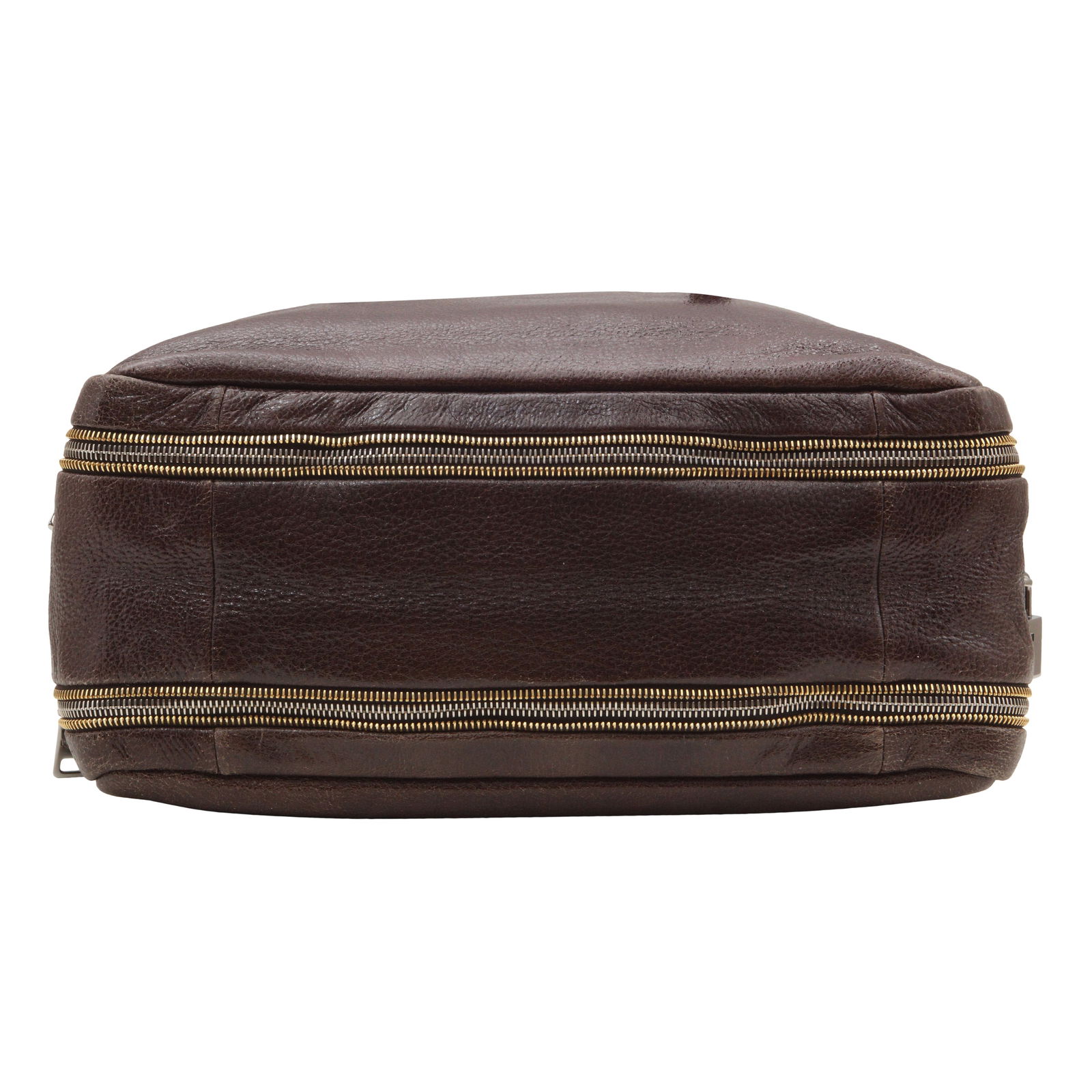 Prada Metallic Brown Vernice Two Way Tote - 5