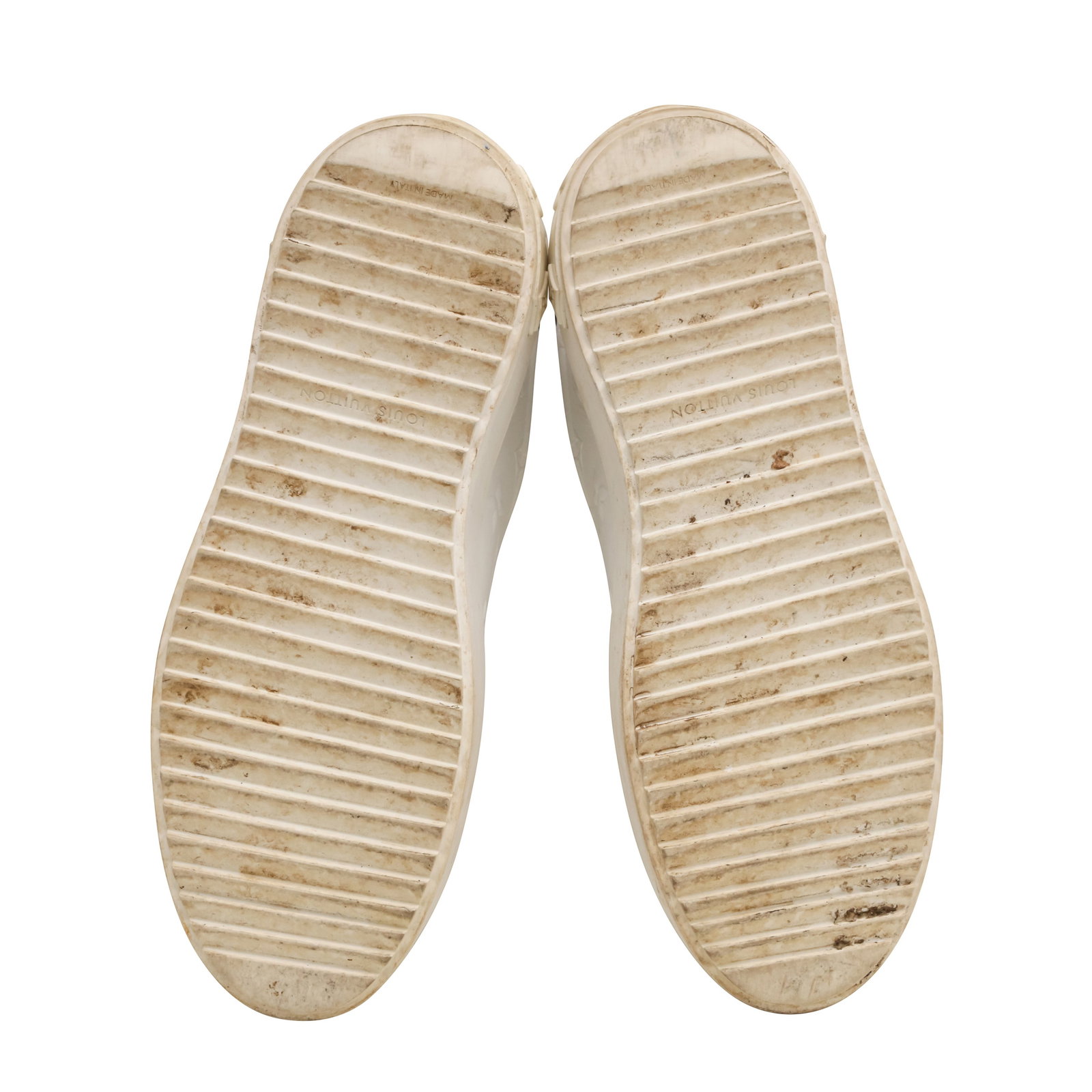 Louis Vuitton White Monogram Time Out Sneaker - Size 38.5 - 4