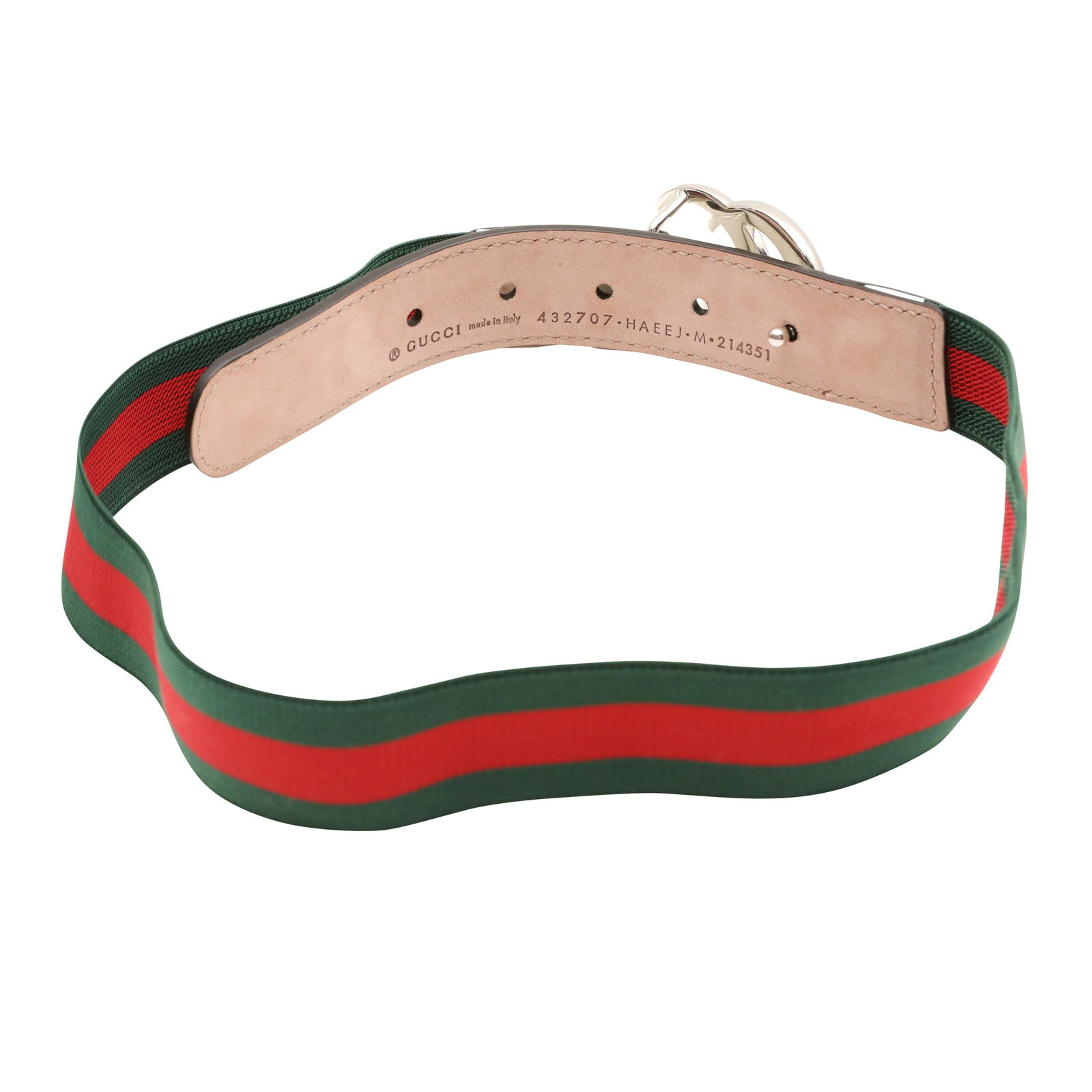 Gucci Junior White GG Web Belt - Size M - 2
