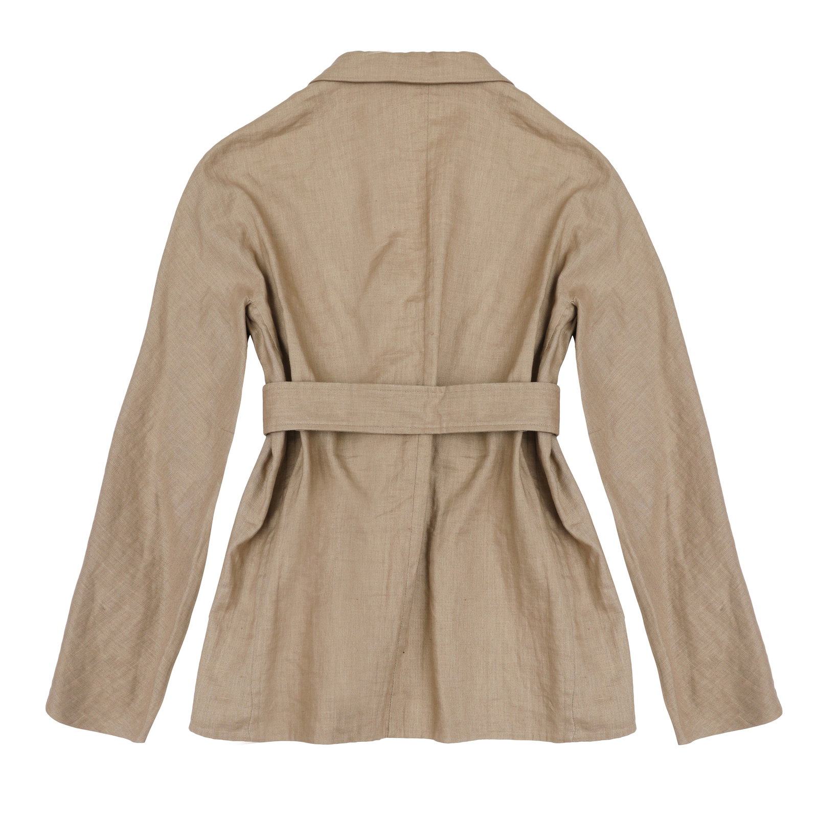 Celine Beige Linen Safari Trouser Suit - Size 38 - 3