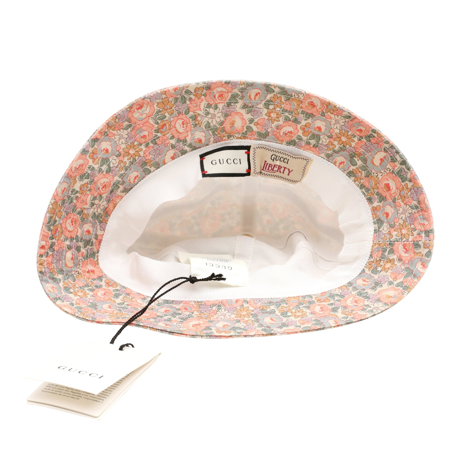 Gucci Pink Floral Liberty Print Bucket Hat - Size S - 3